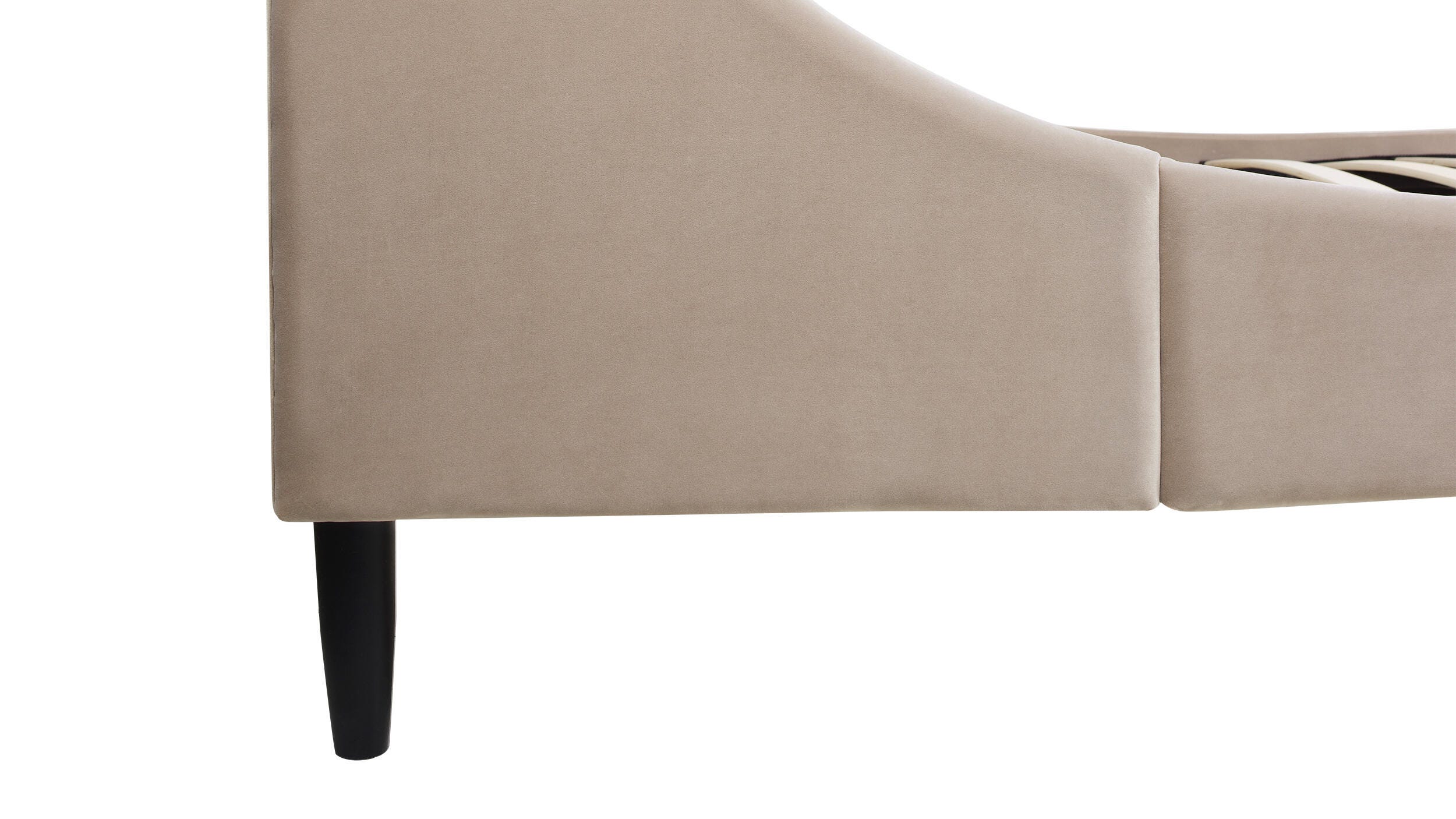 Jennifer Taylor Home Aspen Vertical Tufted Platform Bed, Mink Beige, large