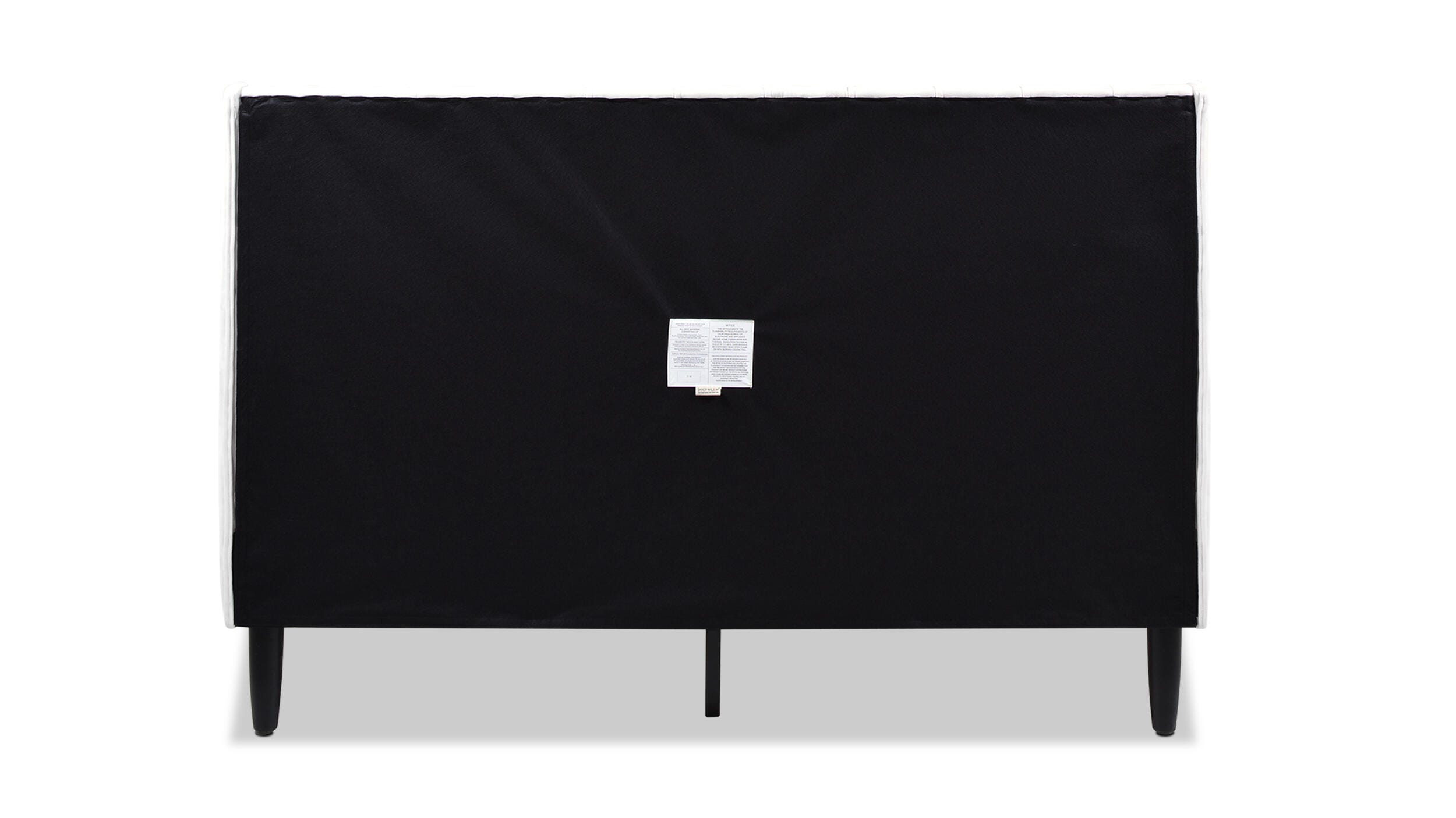 Jennifer Taylor Home Aspen Vertical Tufted Modern Platform Bed, Cloud White, large