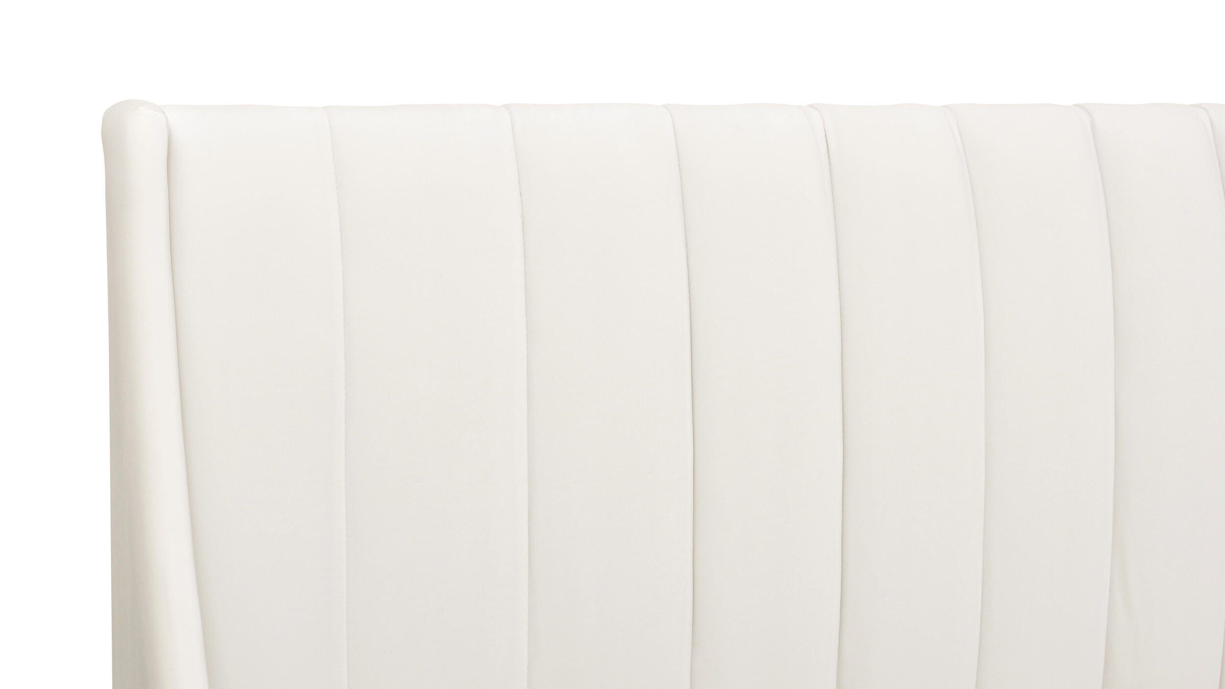 Jennifer Taylor Home Aspen Vertical Tufted Modern Platform Bed, Cloud White, large