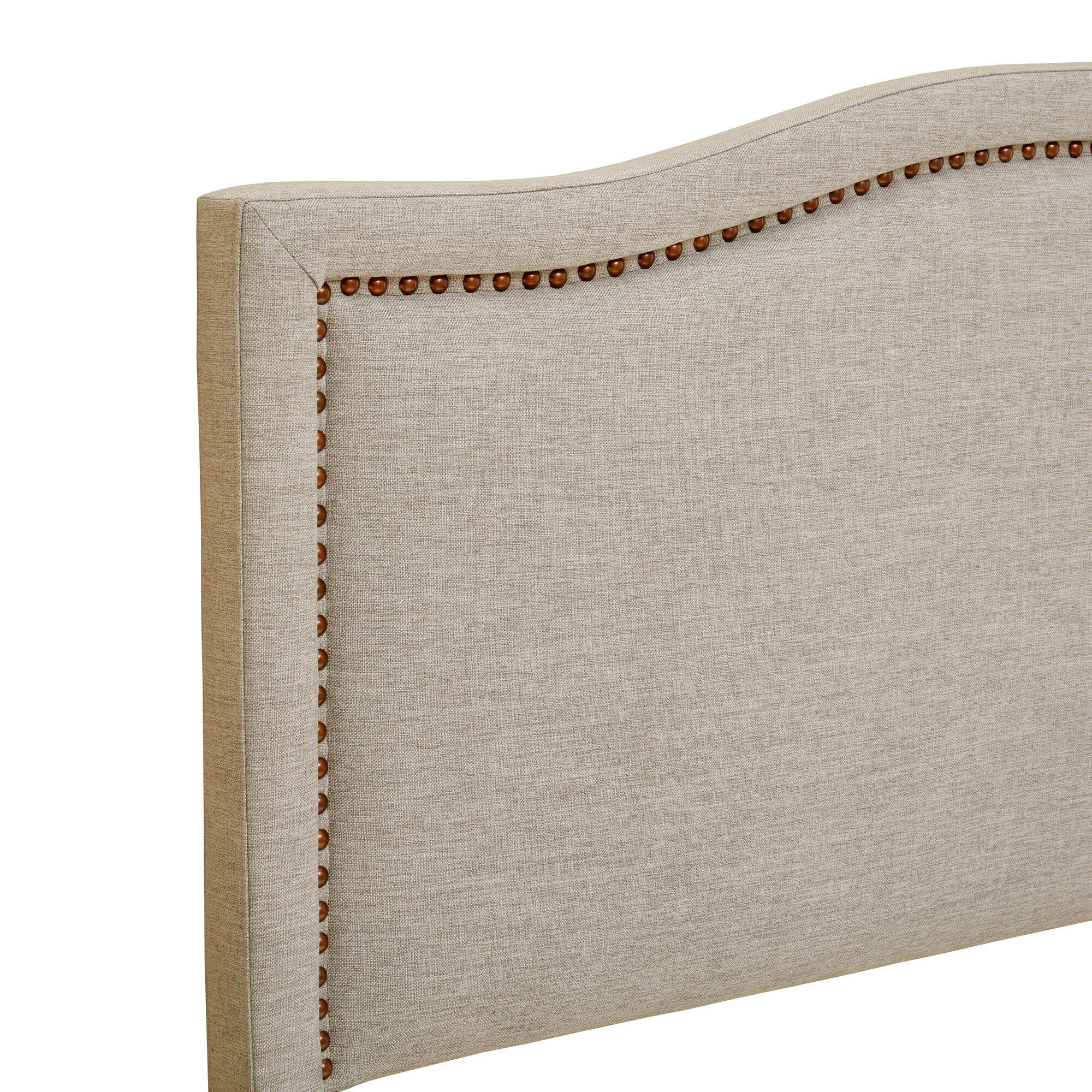 Nadine Queen Upholstered Headboard, Natural, large