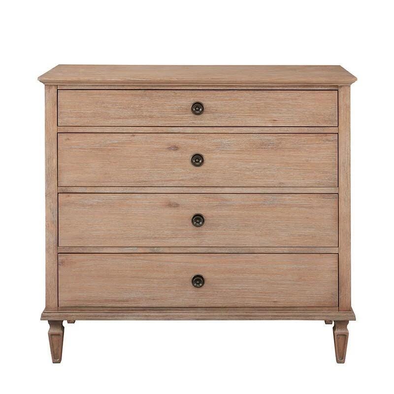Madison Park Signature Victoria 4 Drawer Dresser, Light Natural