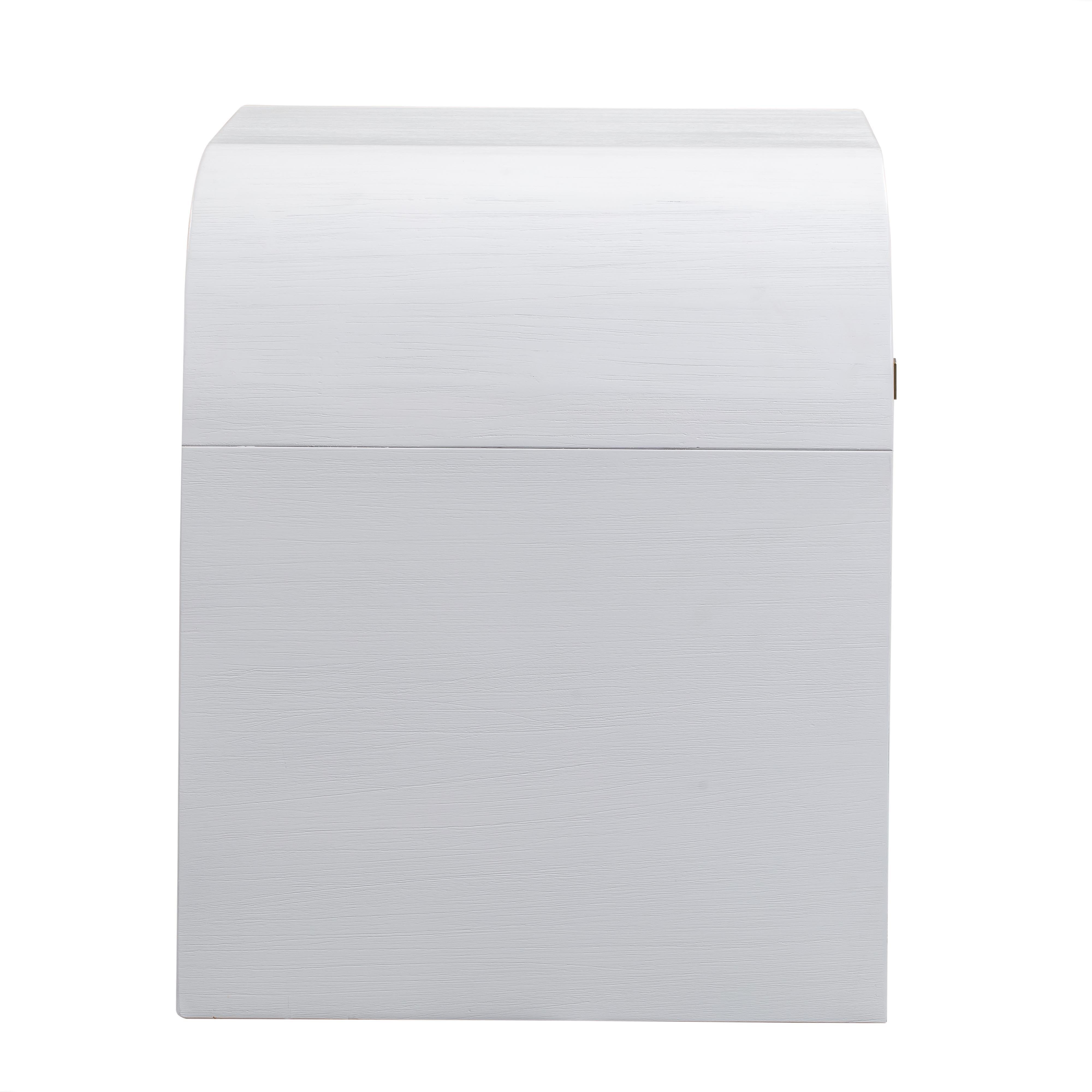 Hump Hump White Nightstand, White, large