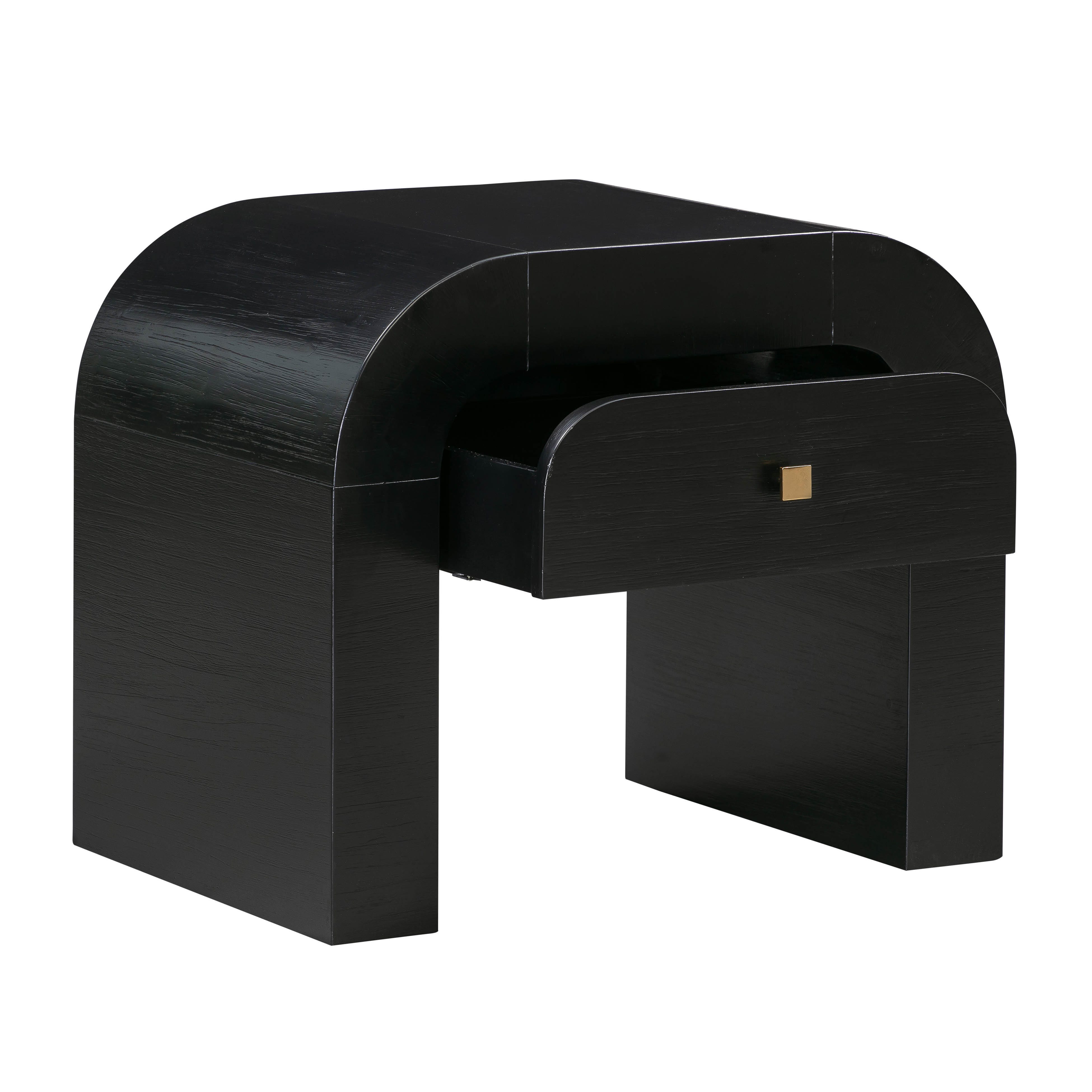 Hump Hump Black Nightstand, Black, large