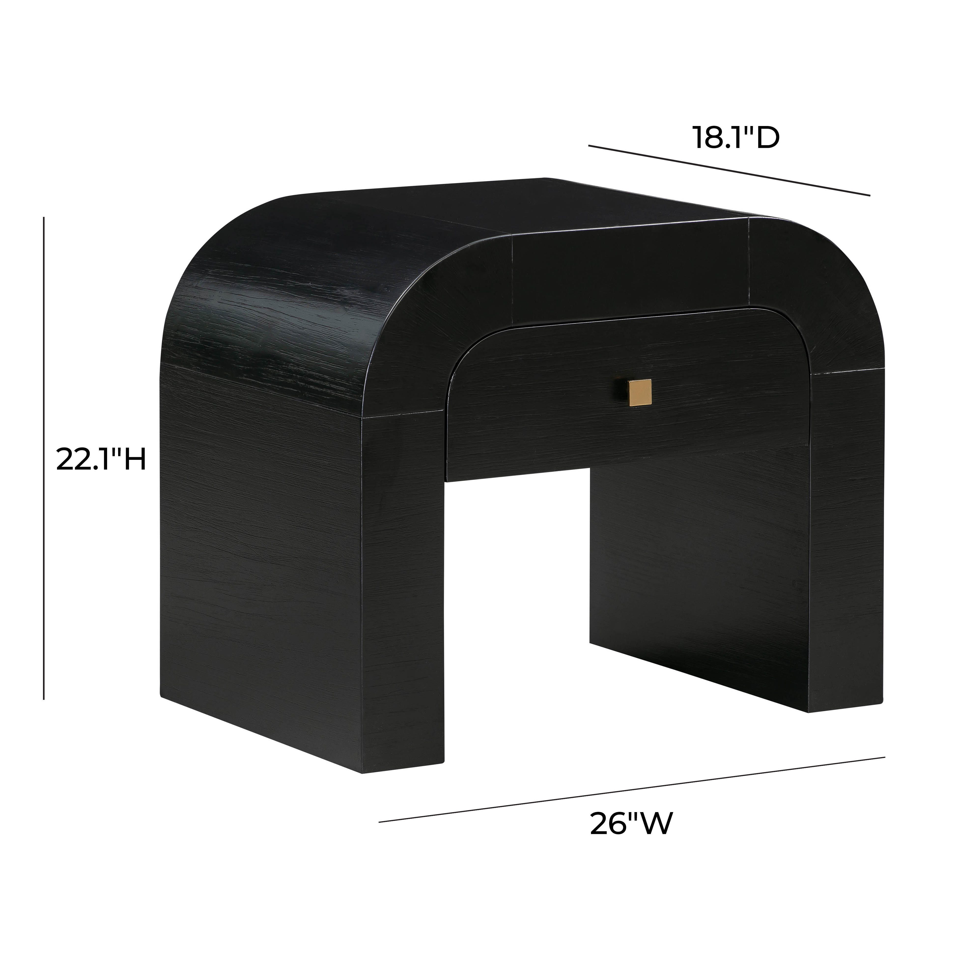Hump Hump Black Nightstand, Black, large