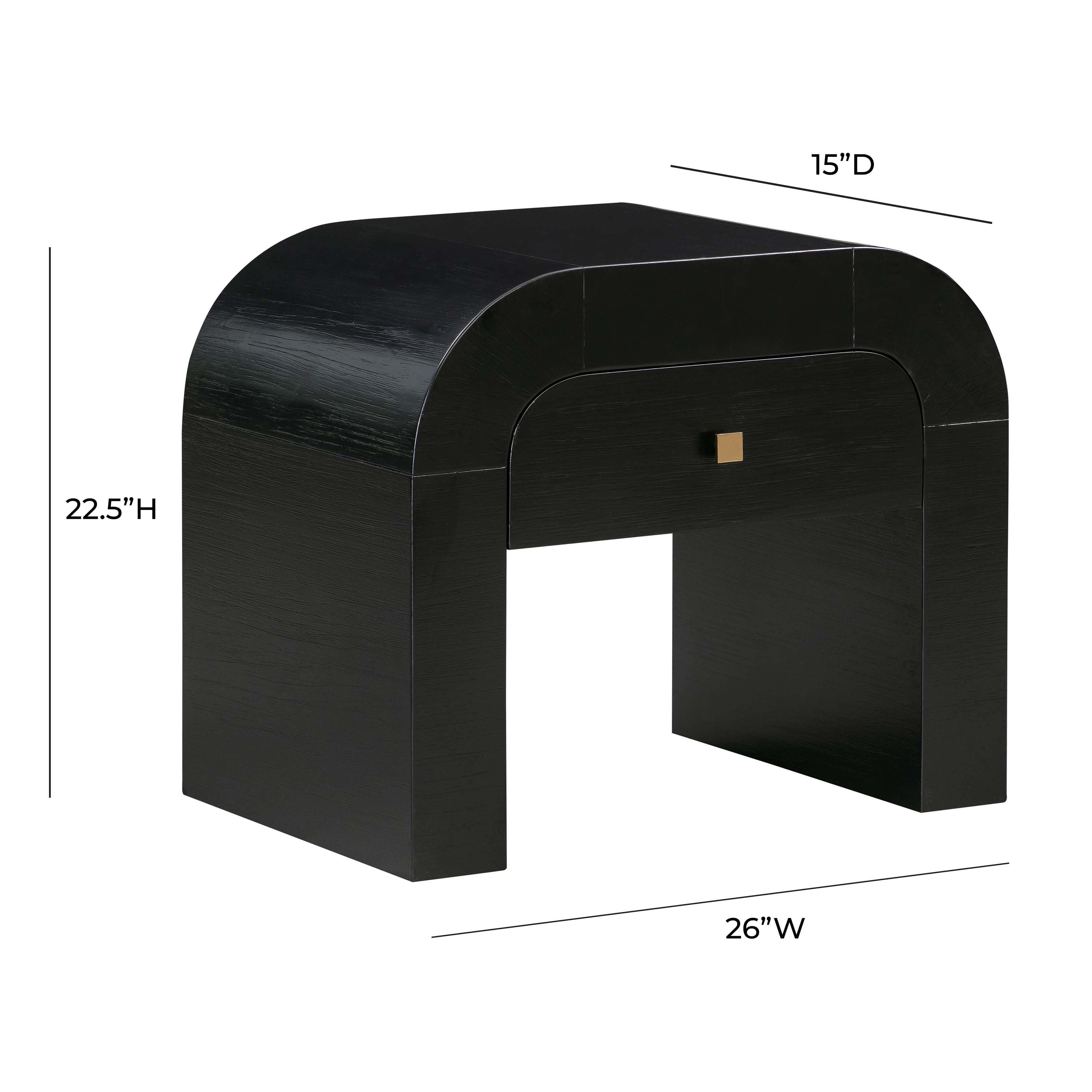 Hump Hump Black Nightstand, Black, large