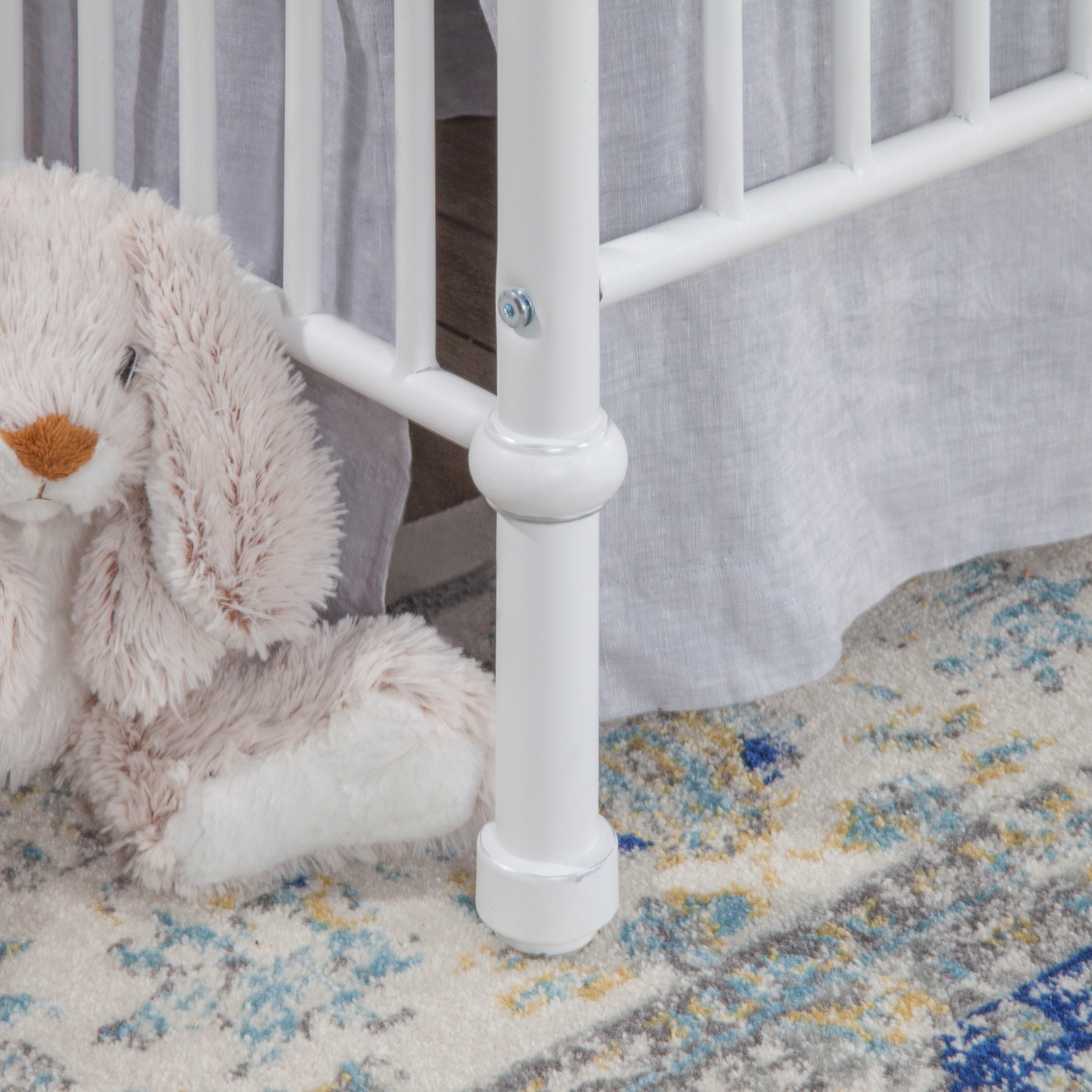 Namesake Abigail 3-in-1 Convertible Crib, Washed White, large