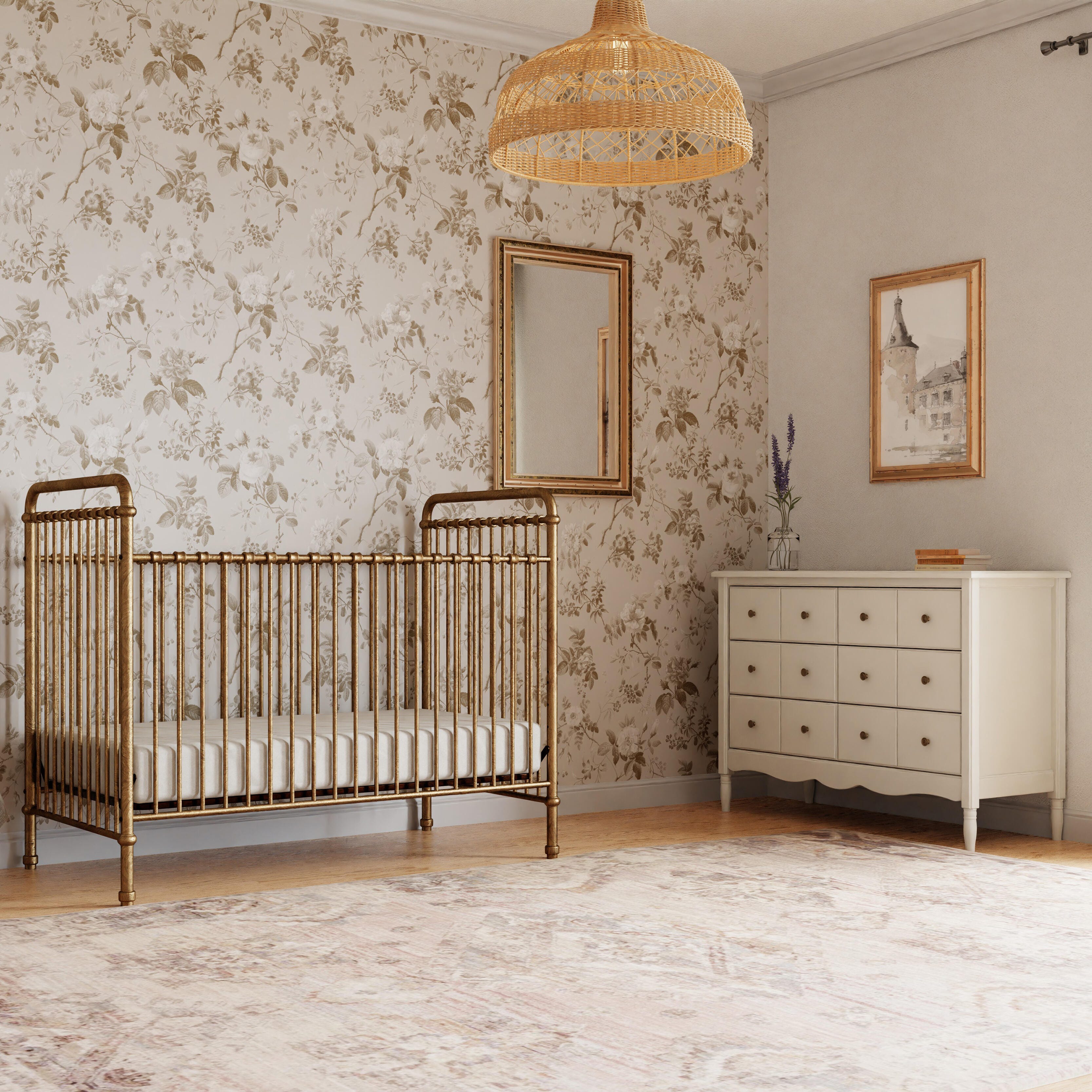 Namesake Abigail 3-in-1 Convertible Crib, Vintage Gold, large