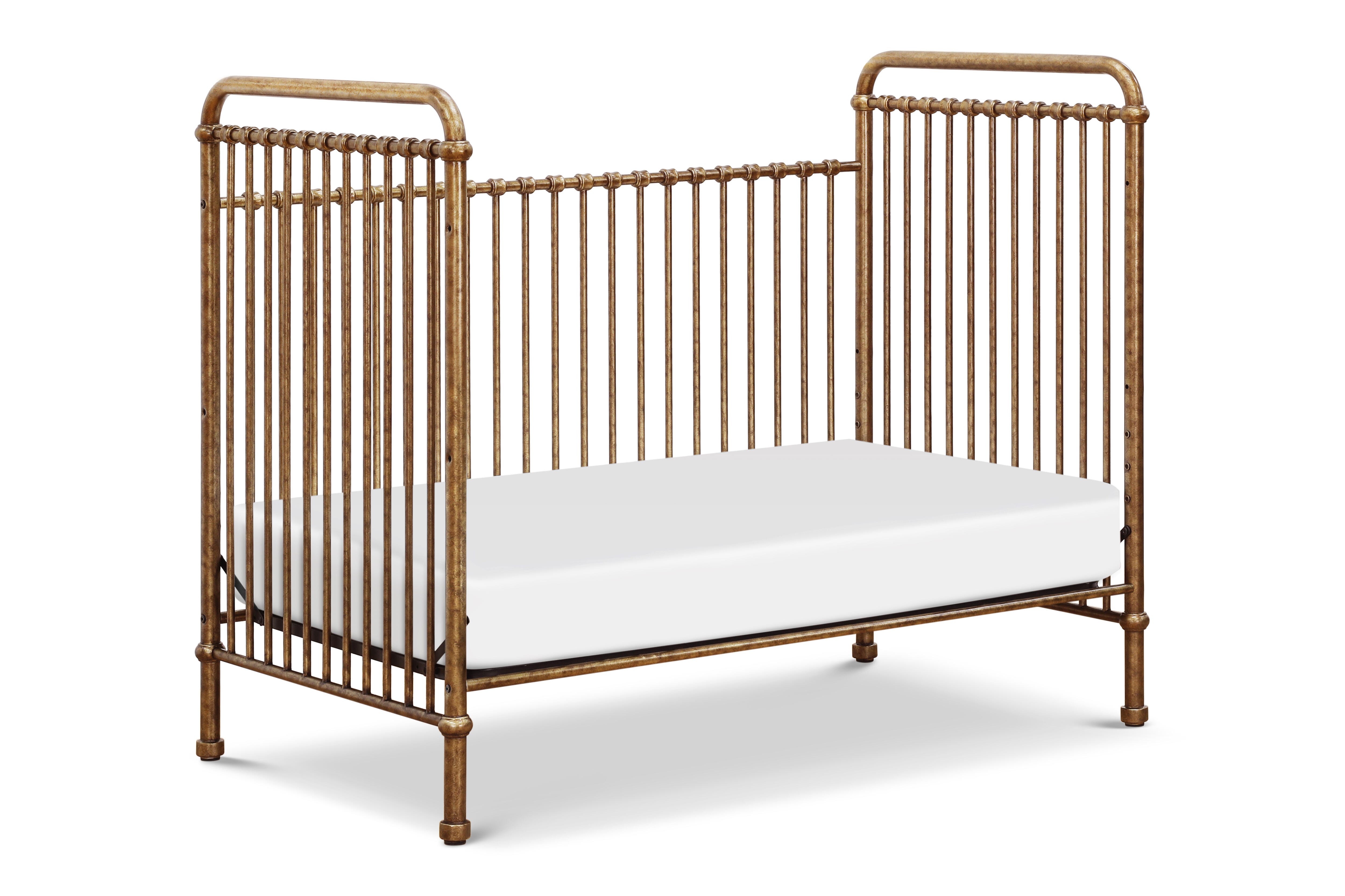 Namesake Abigail 3-in-1 Convertible Crib, Vintage Gold, large