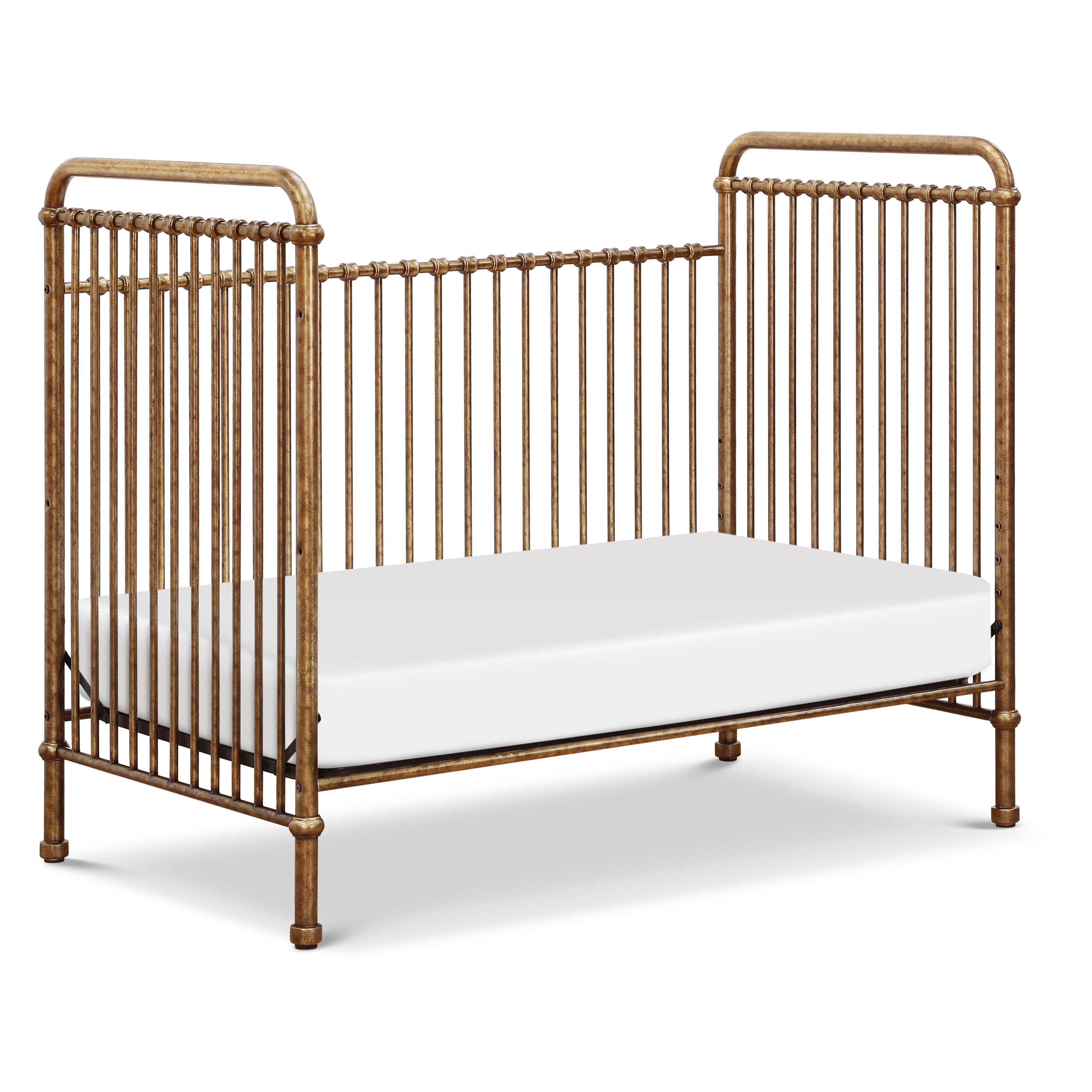 Namesake Abigail 3-in-1 Convertible Crib, Vintage Gold, large