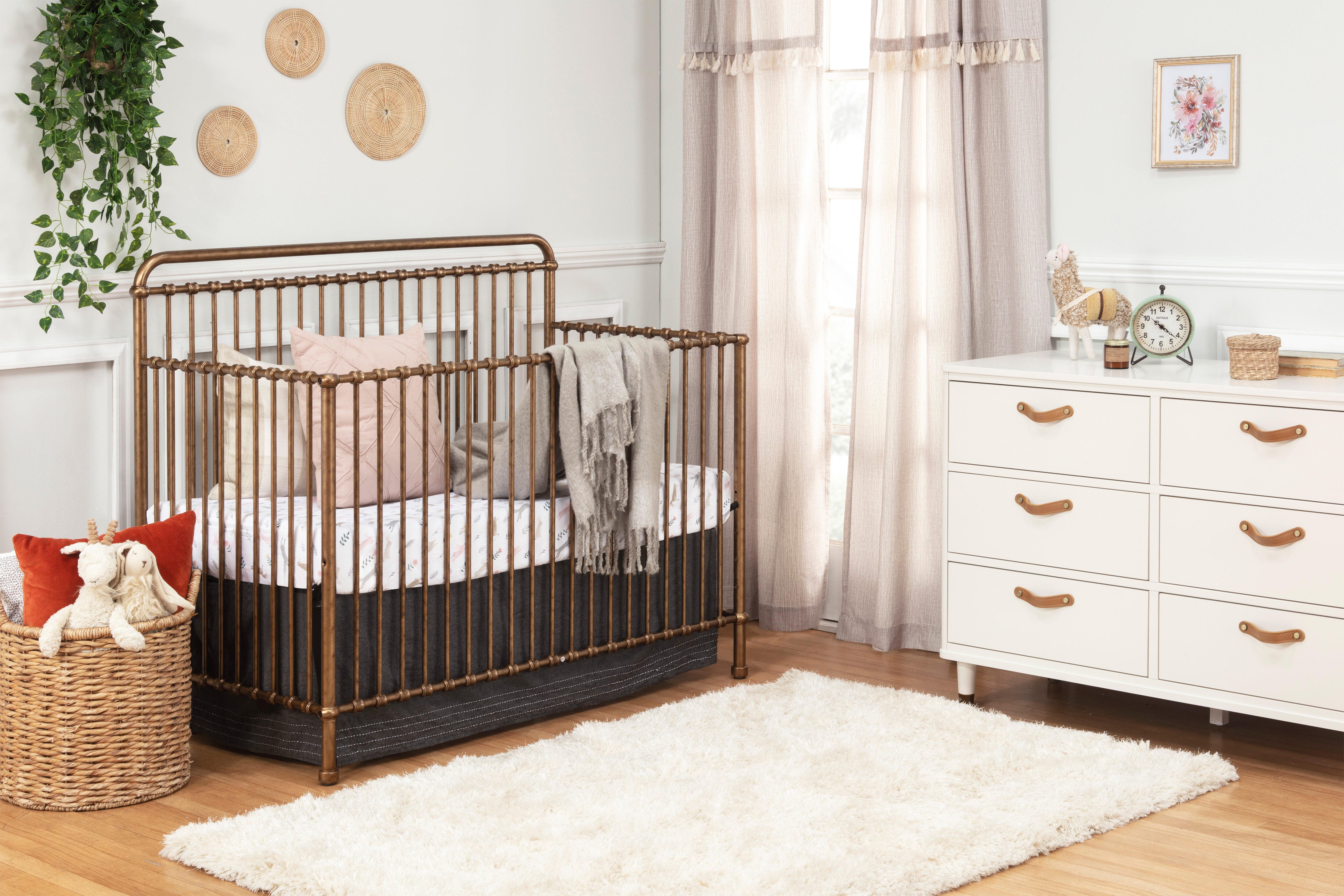 Namesake Winston 4-in-1 Convertible Crib, Vintage Gold, large