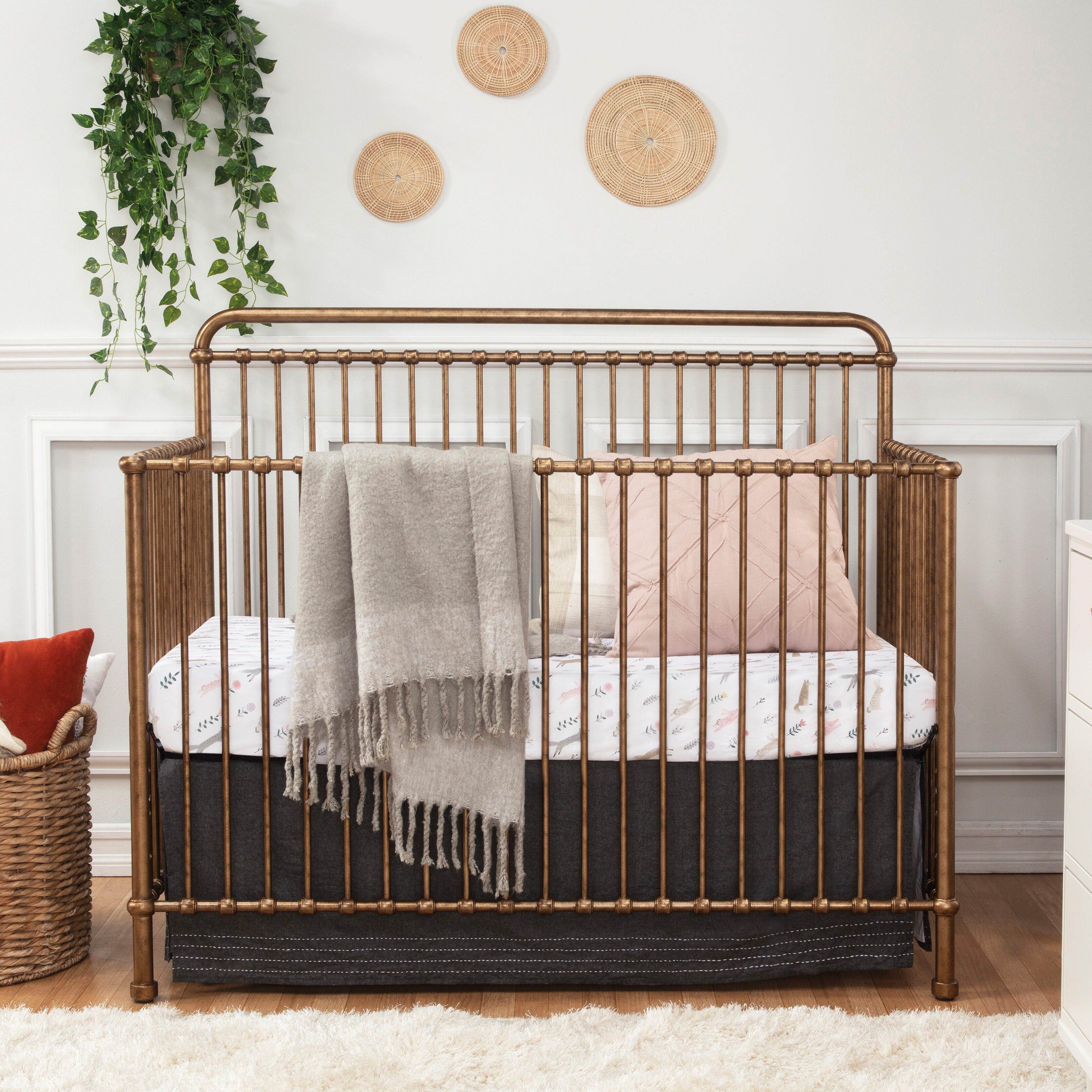 Namesake Winston 4-in-1 Convertible Crib, Vintage Gold, large