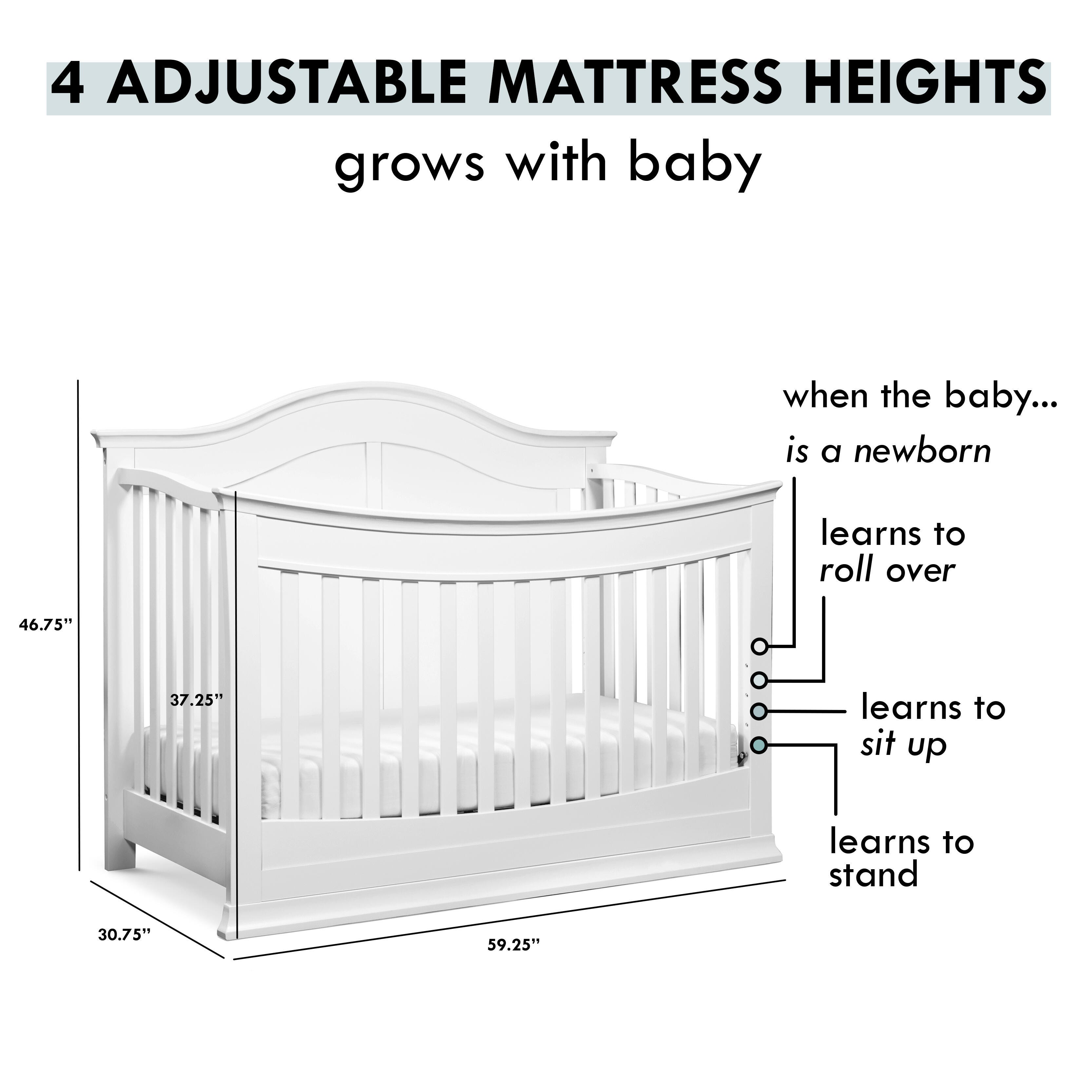 DaVinci Meadow 4-in-1 Convertible Crib, , large