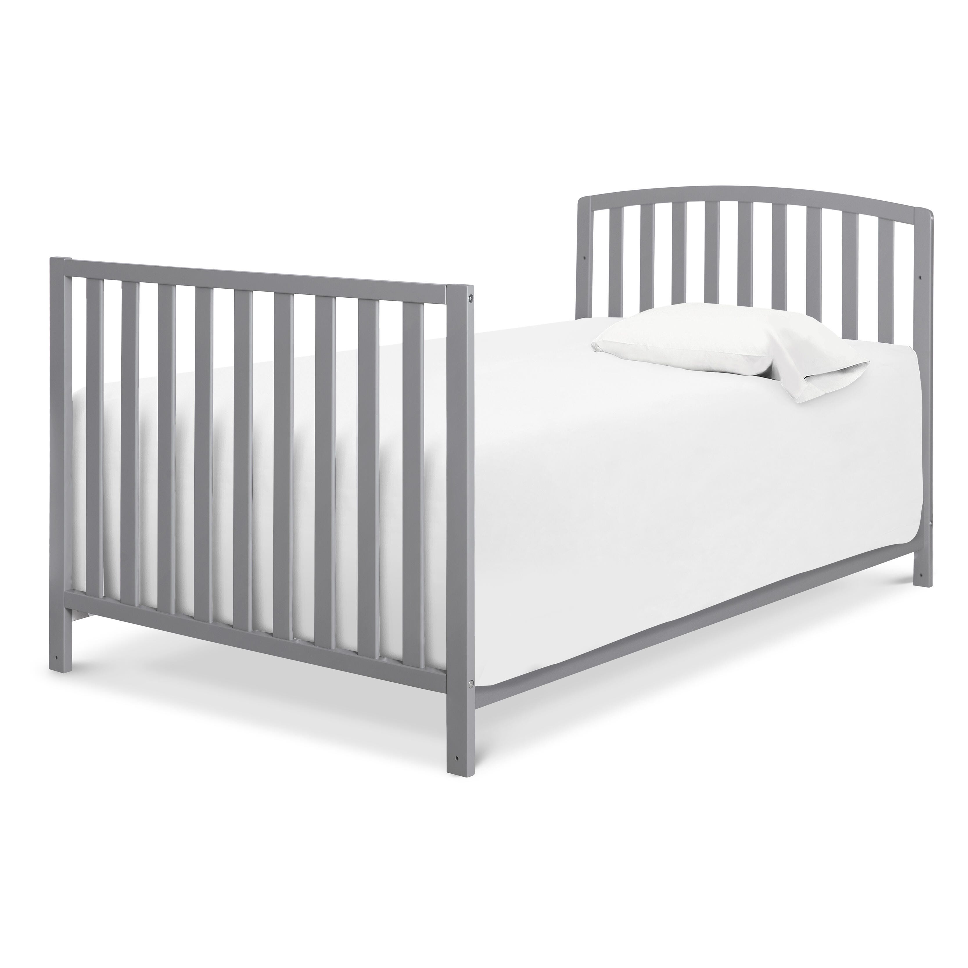 DaVinci Dylan Folding Portable 3-in-1 Mini Crib And Twin Bed, Grey, large