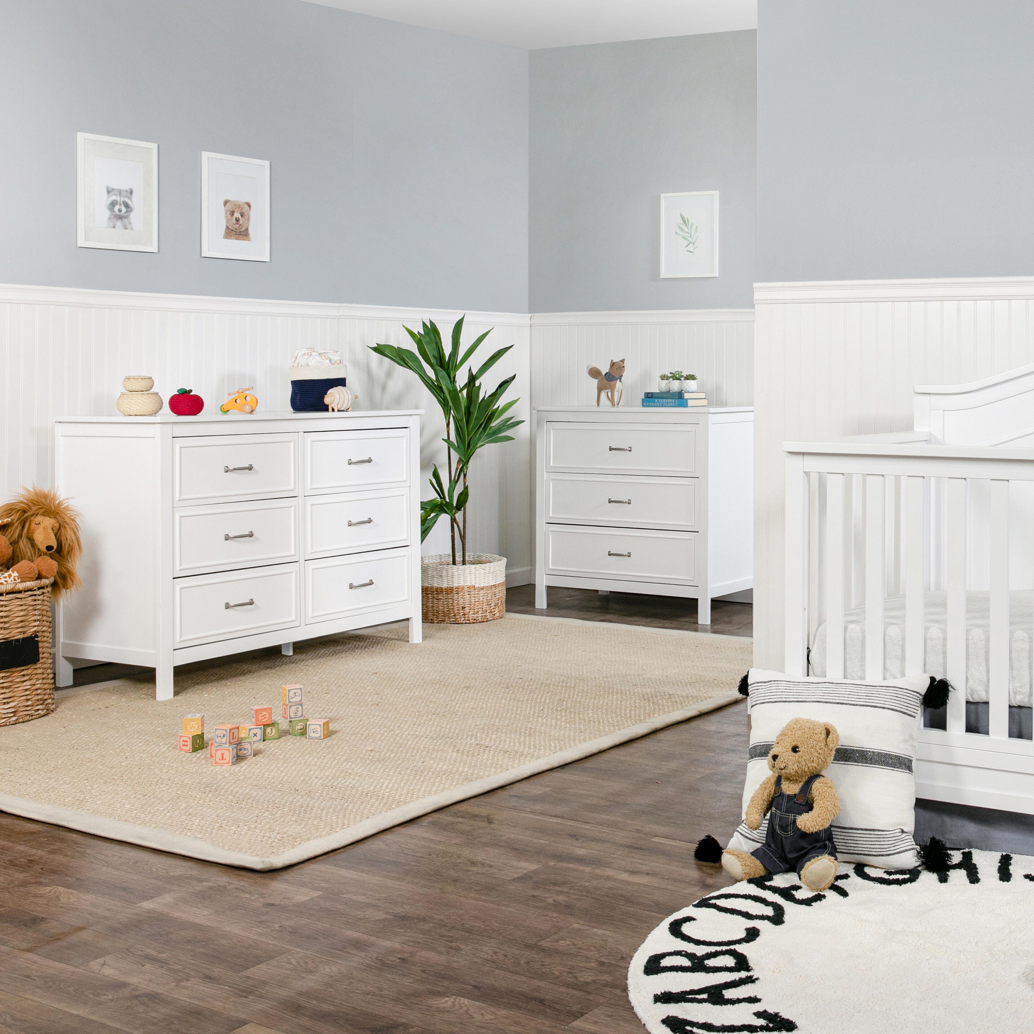 DaVinci Charlie 6-Drawer Double Dresser - White