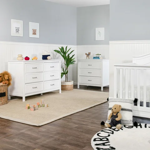 DaVinci Charlie 6-Drawer Double Dresser - White DaVinci Charlie 6-Drawer Double Dresser - White