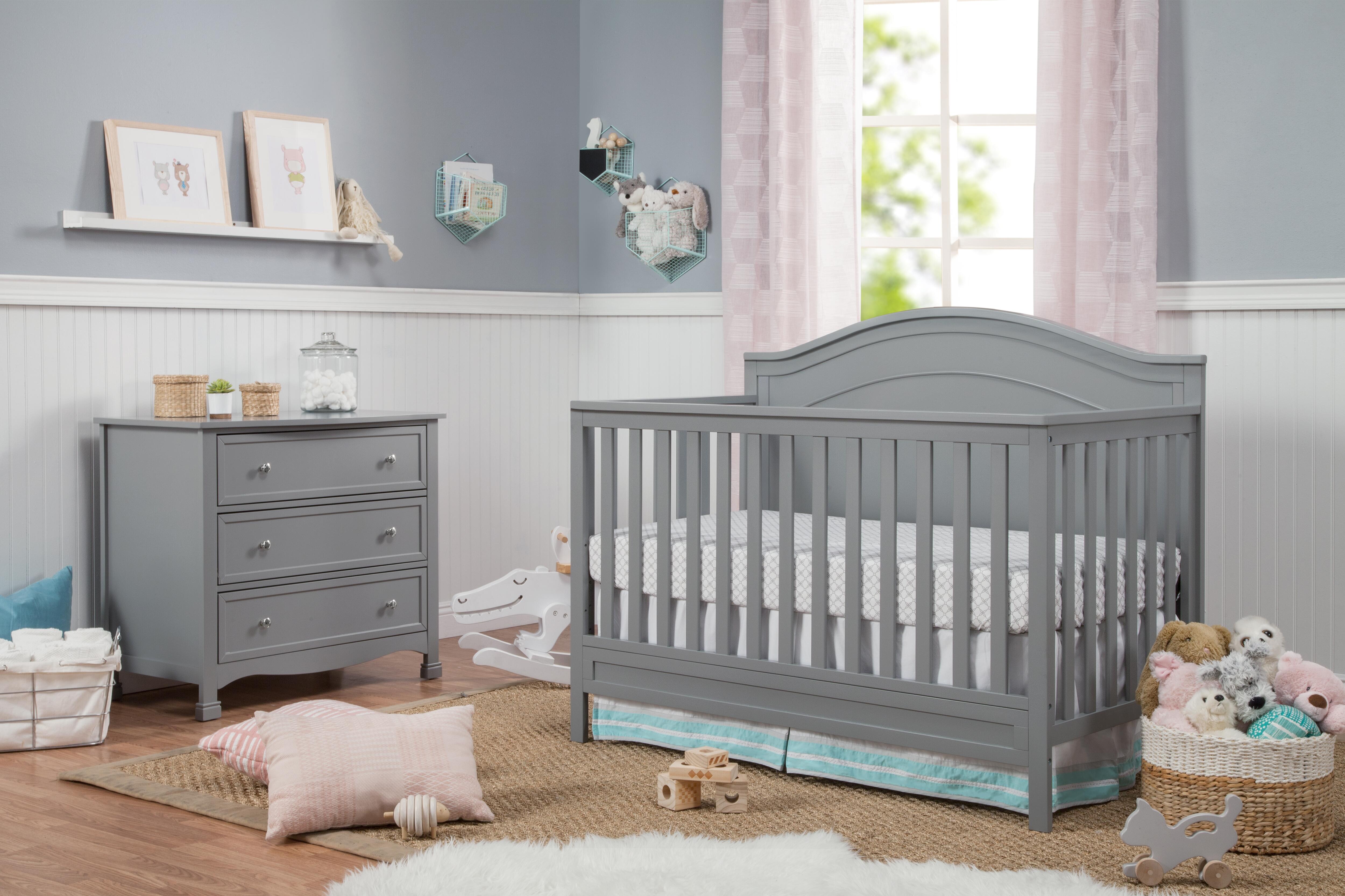 DaVinci DaVinci Charlie 4-in-1 Convertible Crib, Gray, large