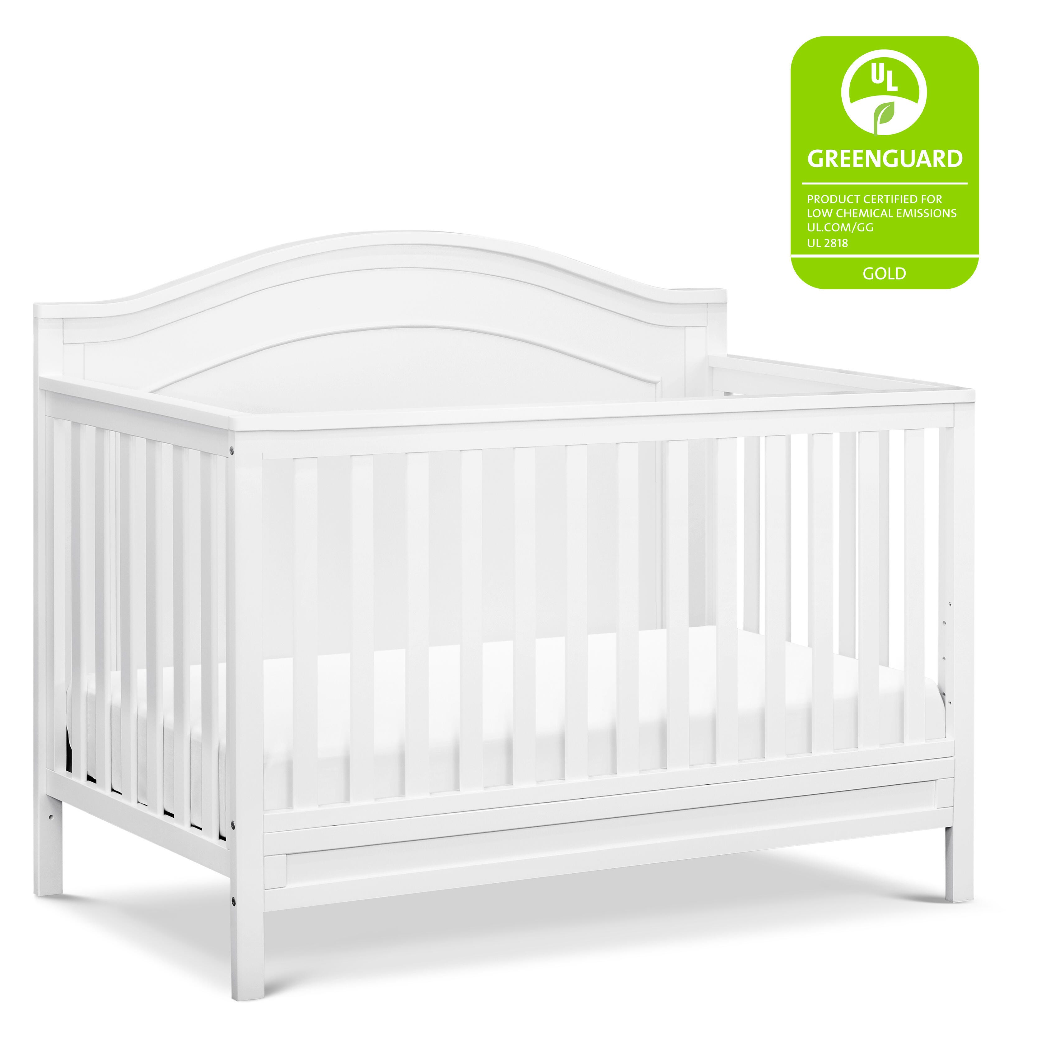 DaVinci Charlie 4-in-1 Convertible Crib, White, large