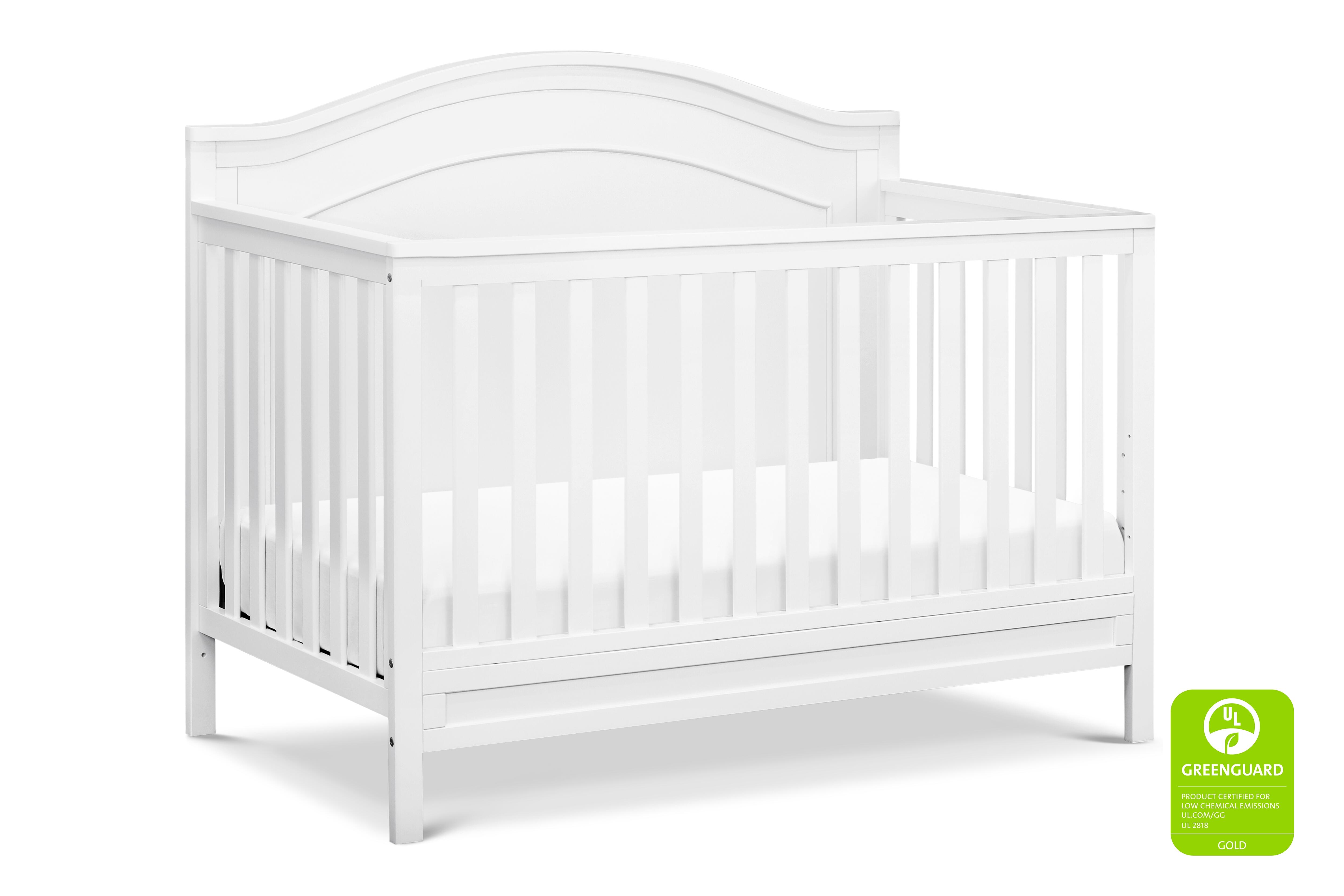 DaVinci Charlie 4-in-1 Convertible Crib, White, large