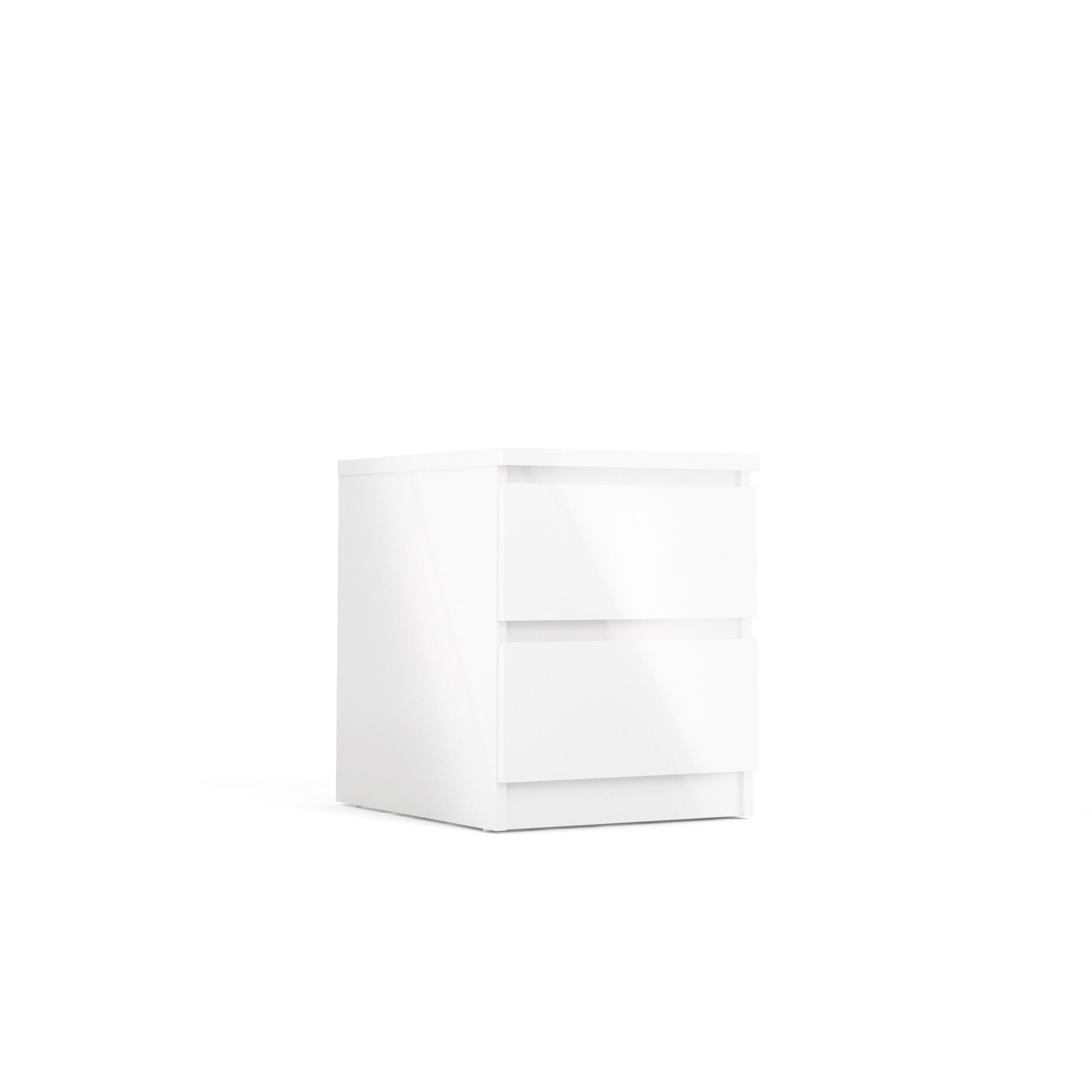 Scottsdale 2 Drawer Nightstand, White, large