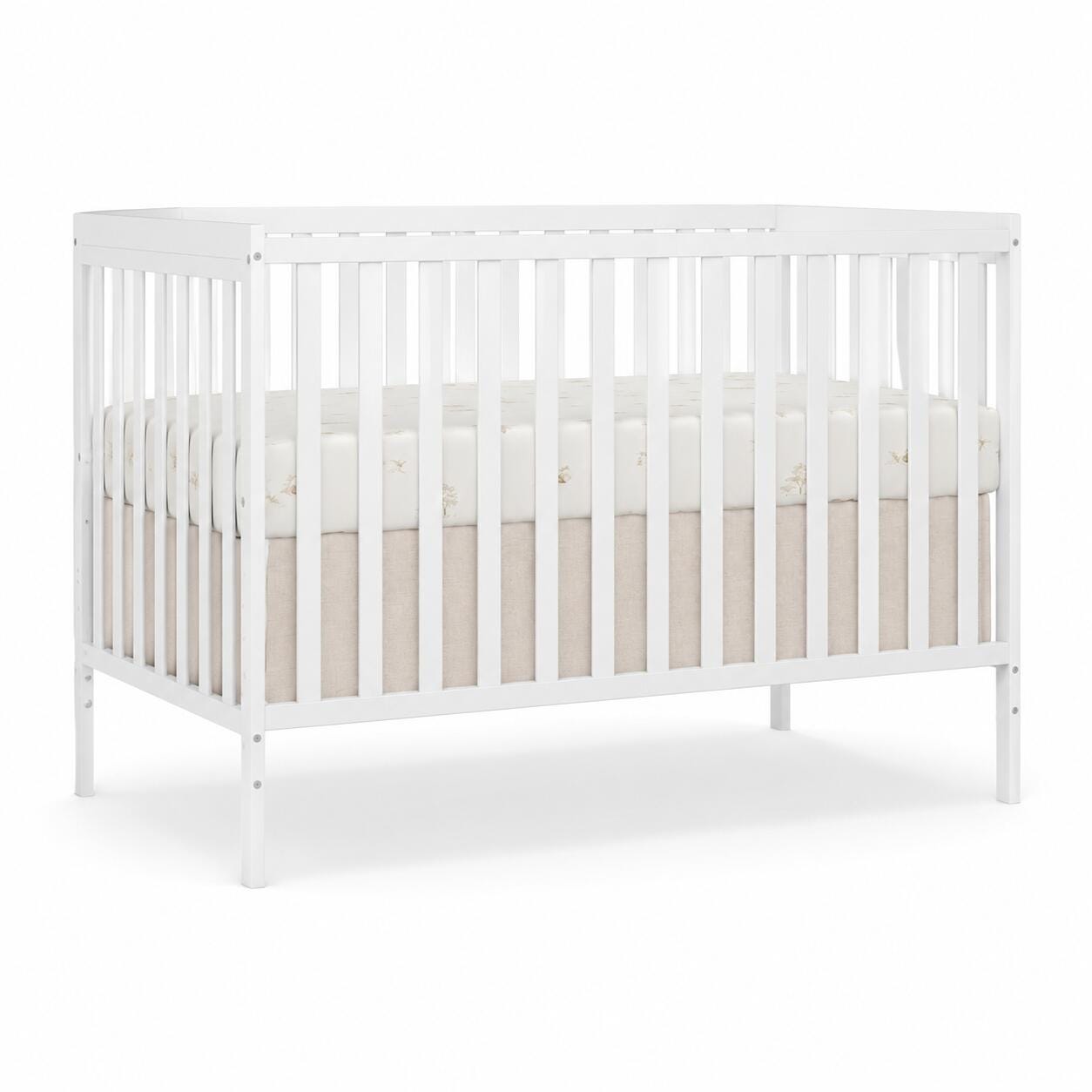 Dream On Me Synergy 5-in-1 Convertible Crib, White, large