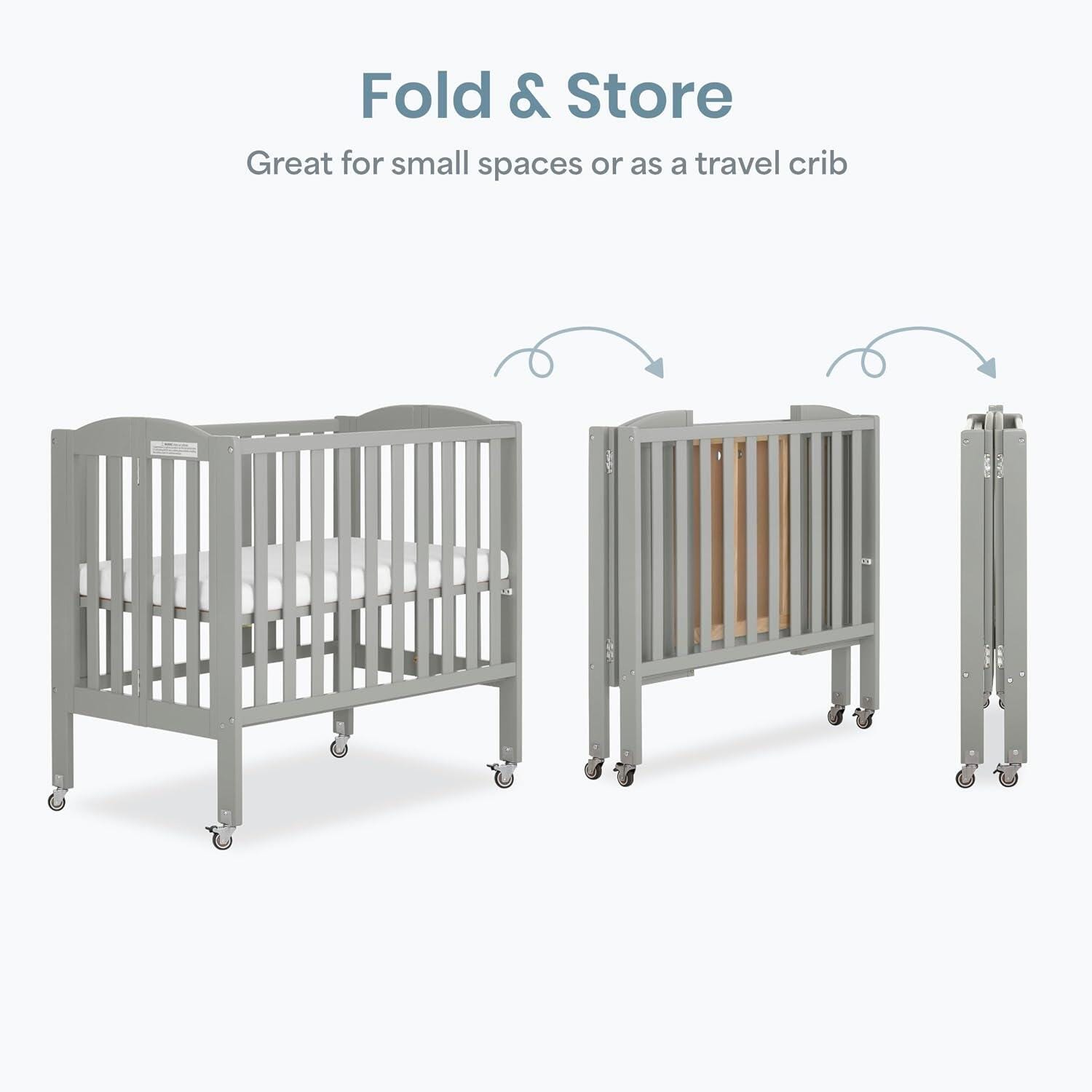 Dream On Me 2-in-1 Folding Portable Mini Crib, , large