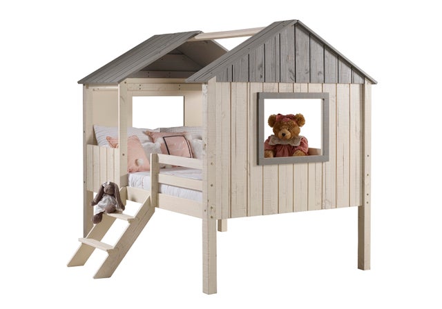 Donco Kids Full House Low Loft Rustic Sand/Rustic Grey
