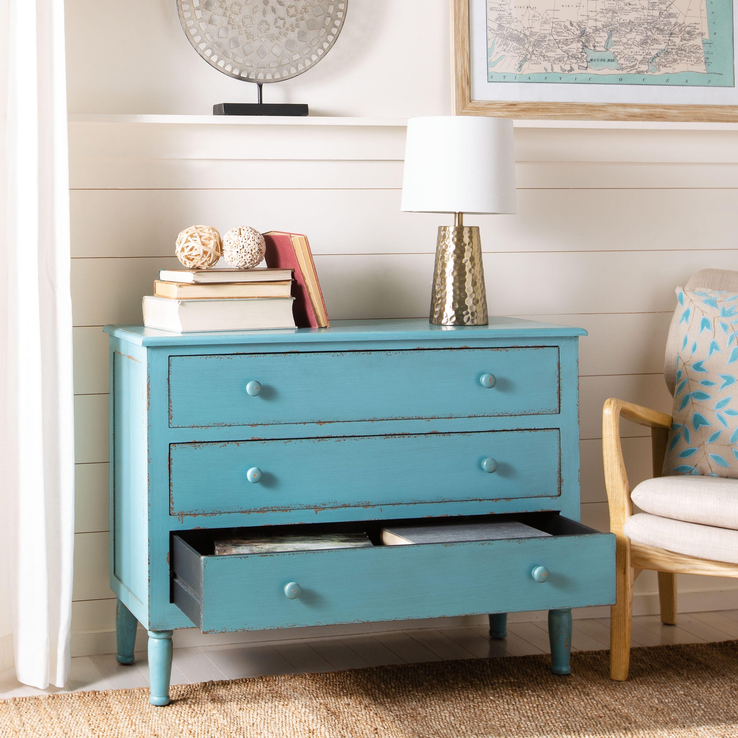 Safavieh Talbot 38" 3 Drawer Chest of Drawers, , large