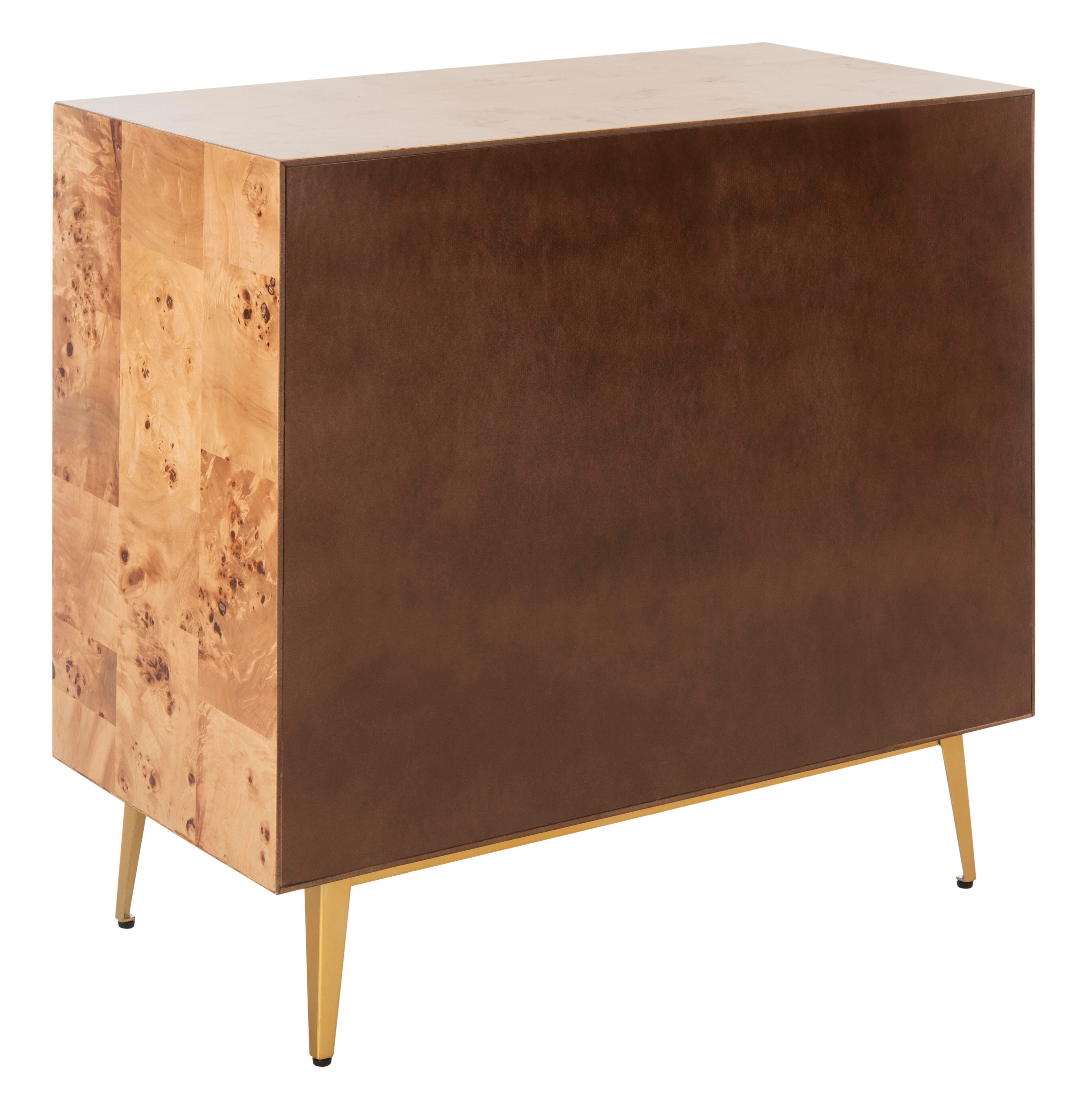Katia 3 Drawer Chest, Natural/Gold, large