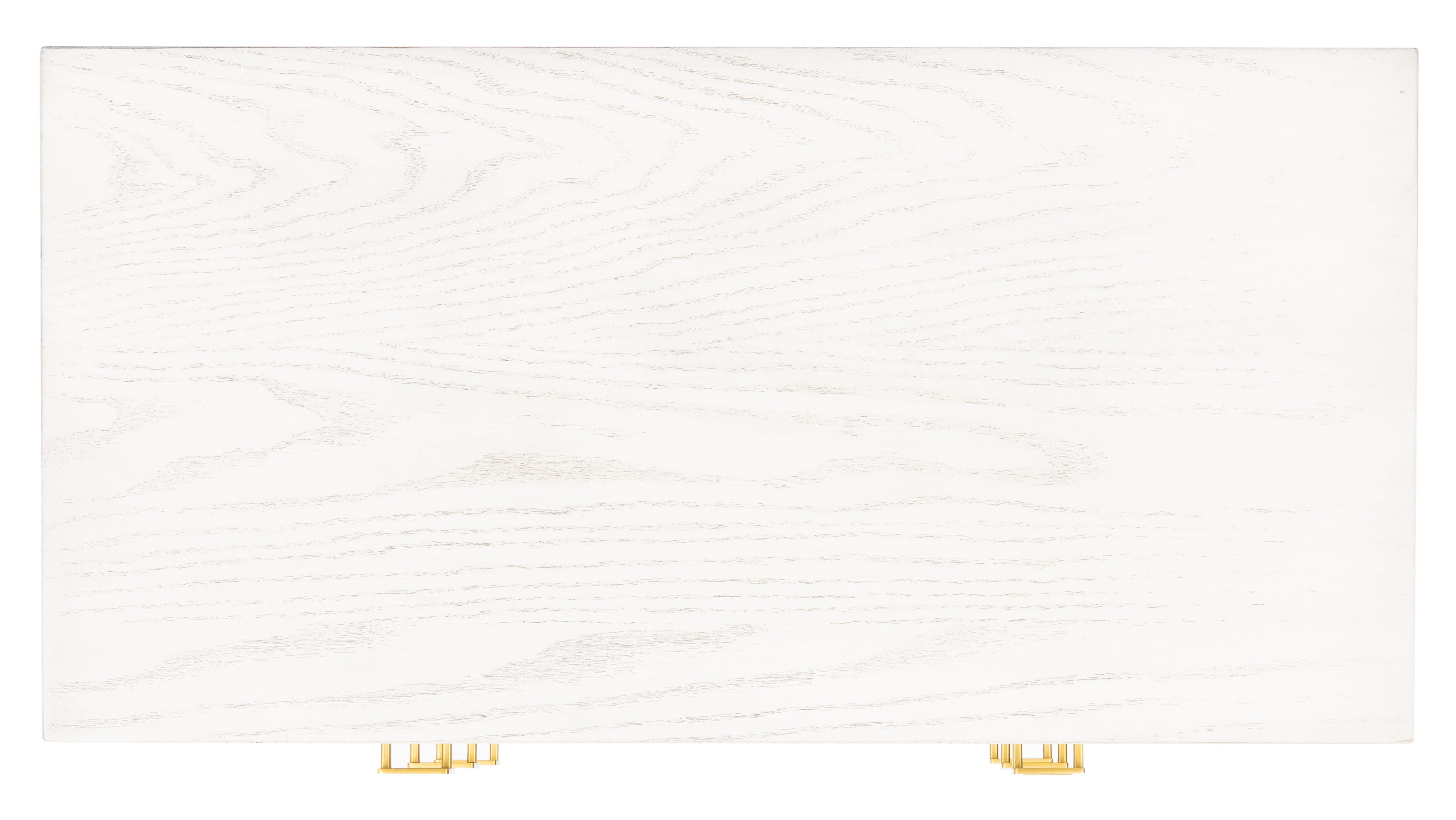 Katia 3 Drawer Chest, White Wash/Gold, large