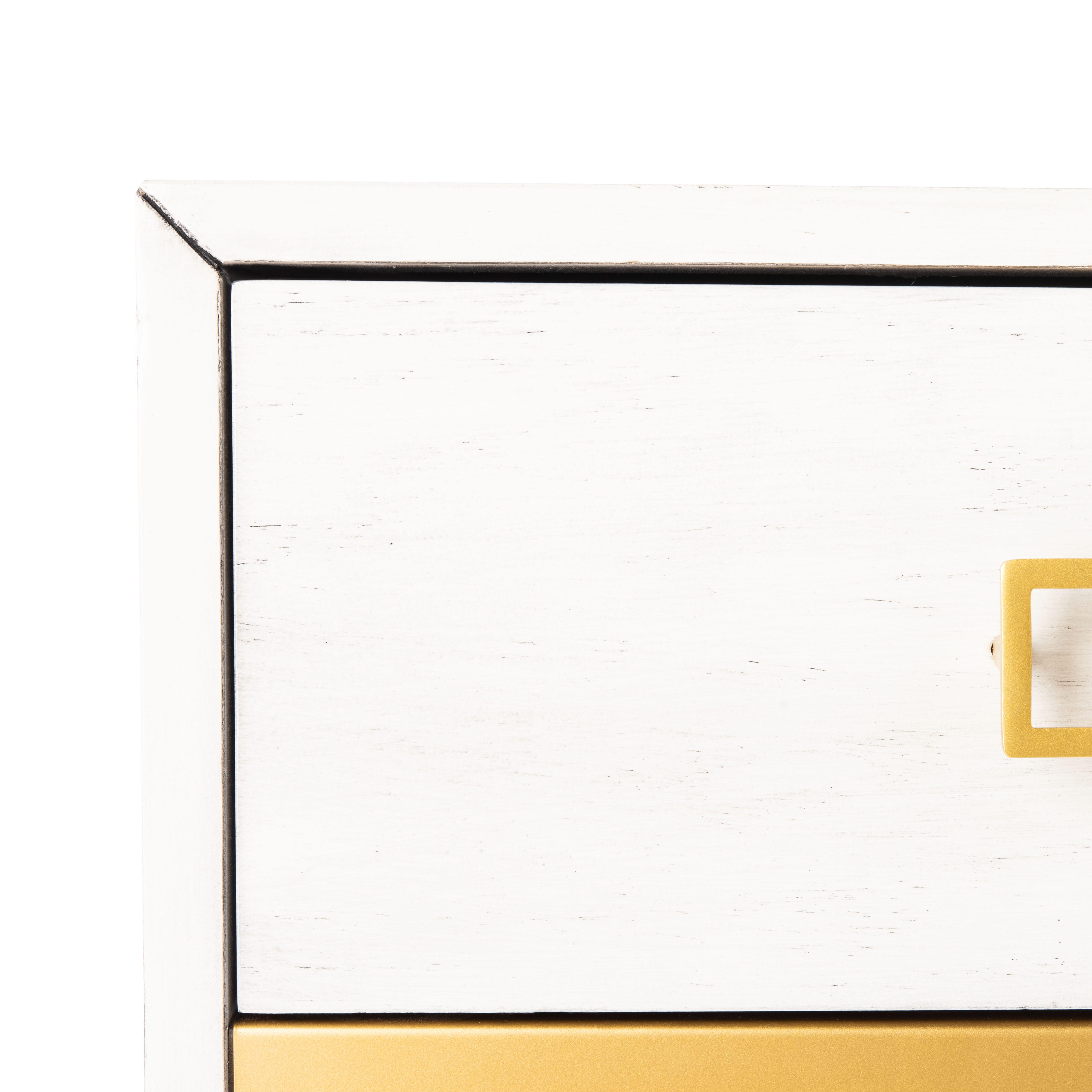 Select Color: White Wash/Gold
