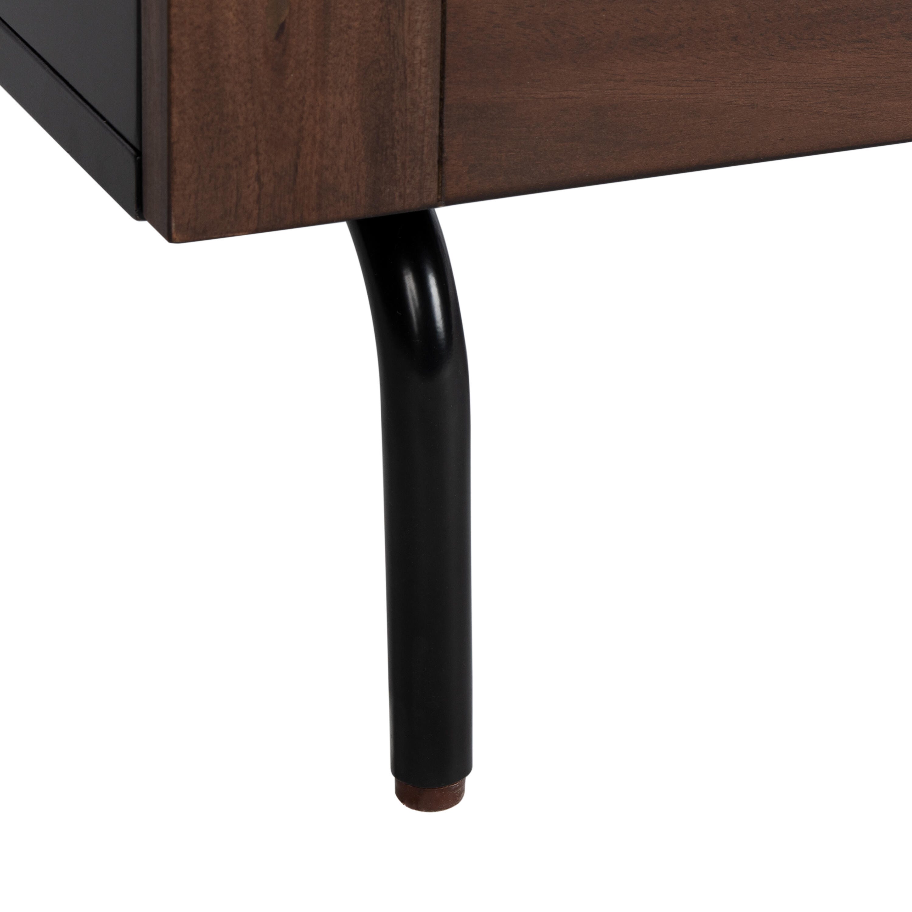 Safavieh Genevieve 36" 3 Drawer Dresser, Walnut/Black, large