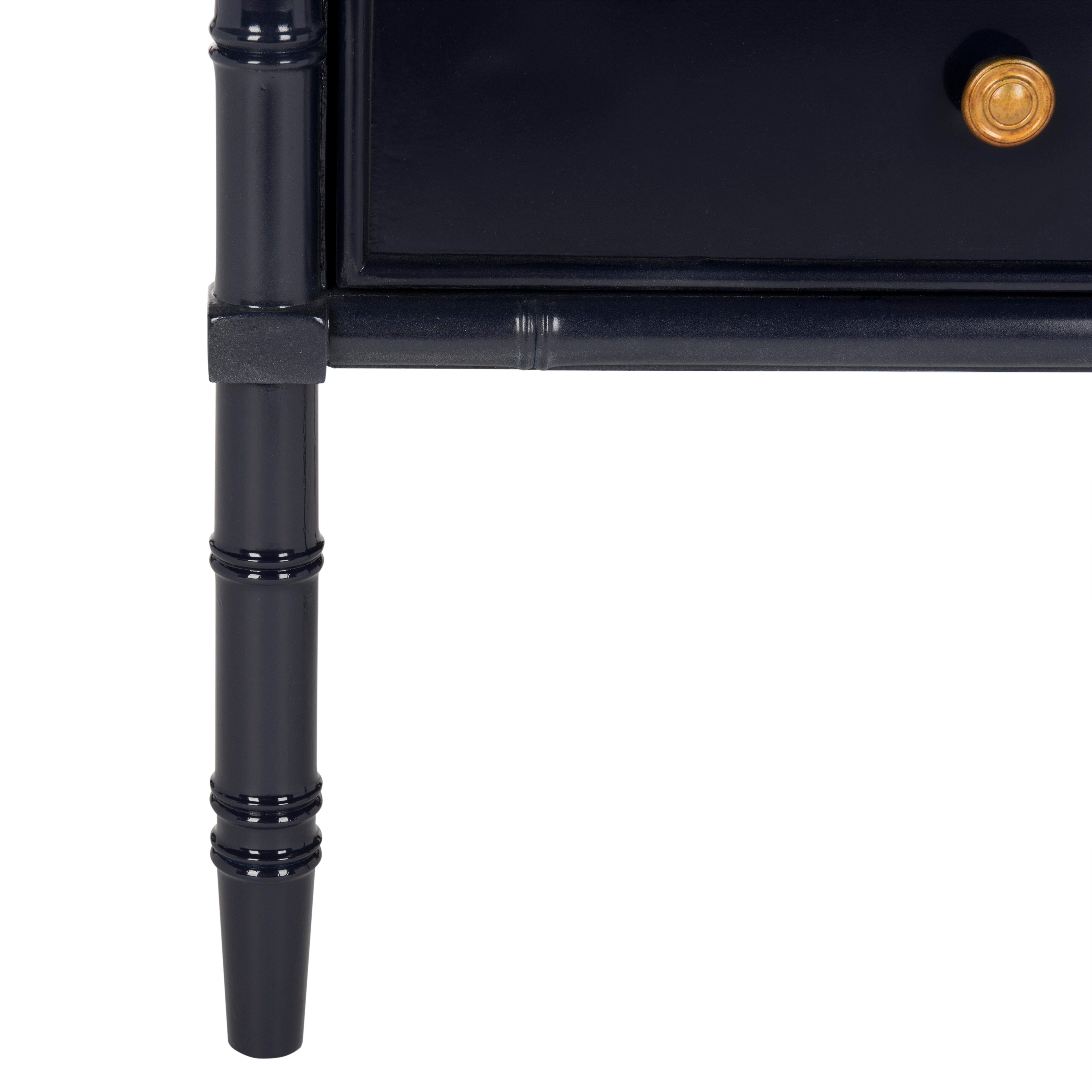 Niah 2 Drawer Nightstand, Navy, large