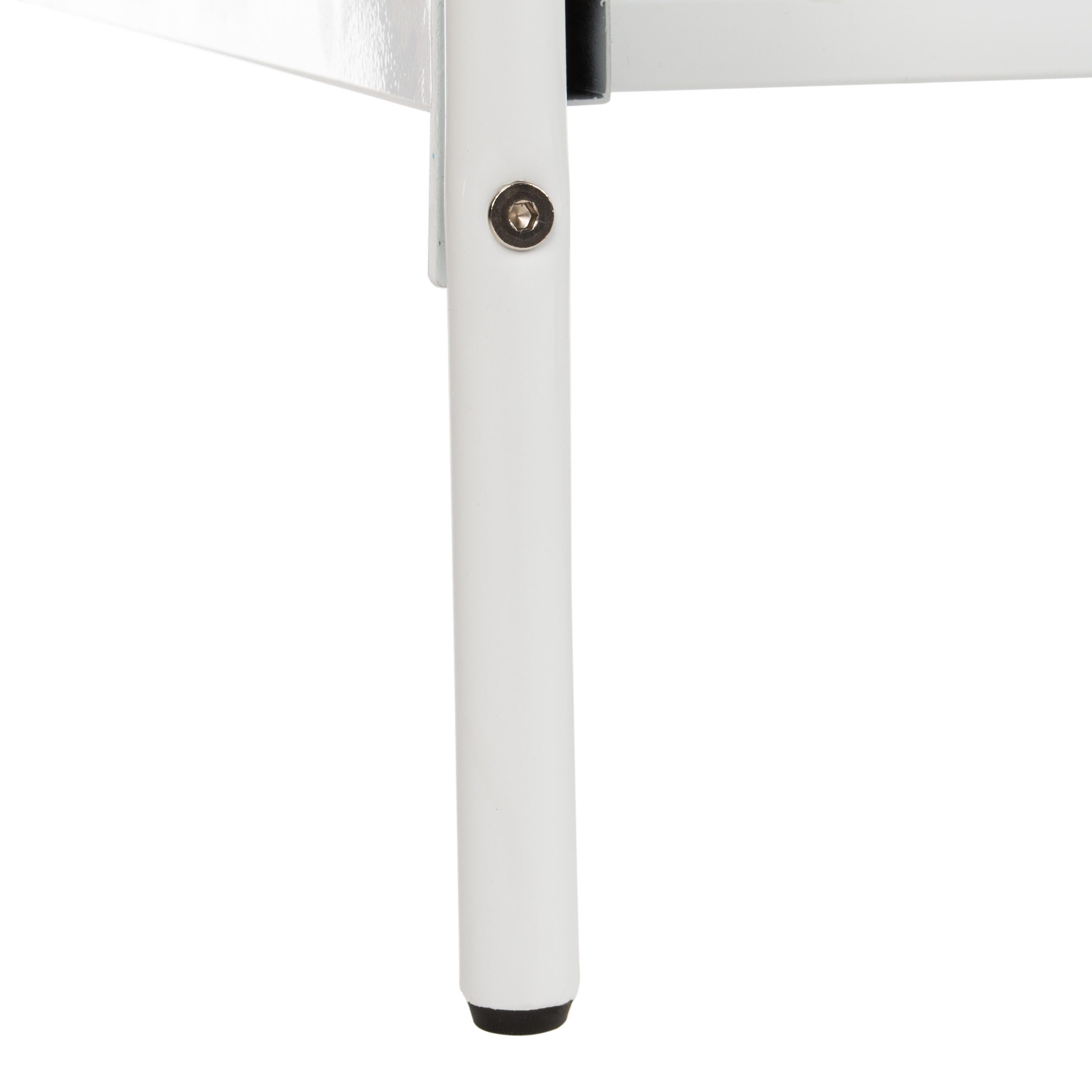 Paloma Queen Metal Retro Bed, White, large