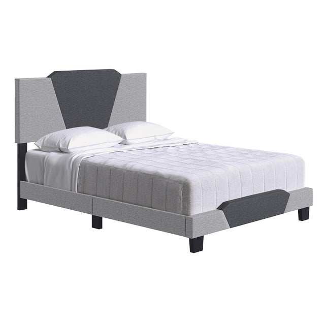 Talulah Queen Upholstered Linen Platform Bed