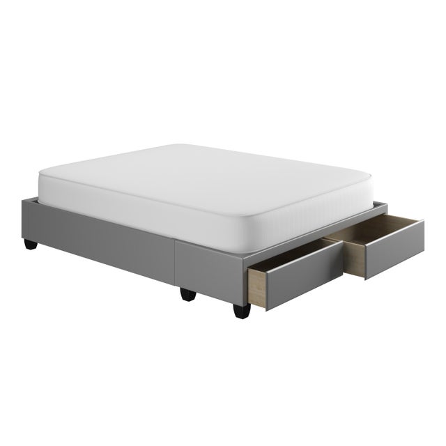 Kalinda Upholstered Faux Leather Storage Bed
