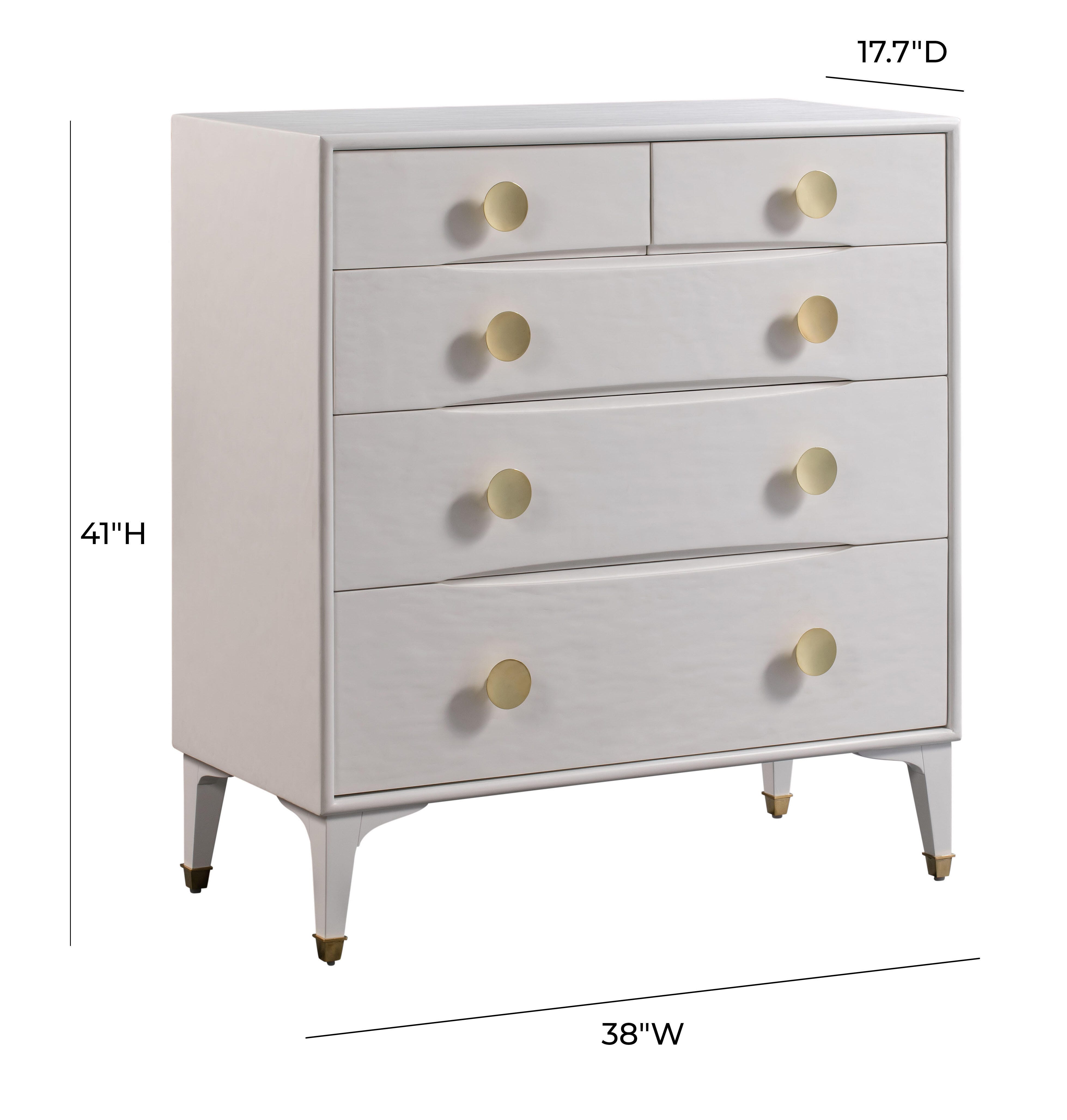 TOV Funiture Divine White Chest, , large
