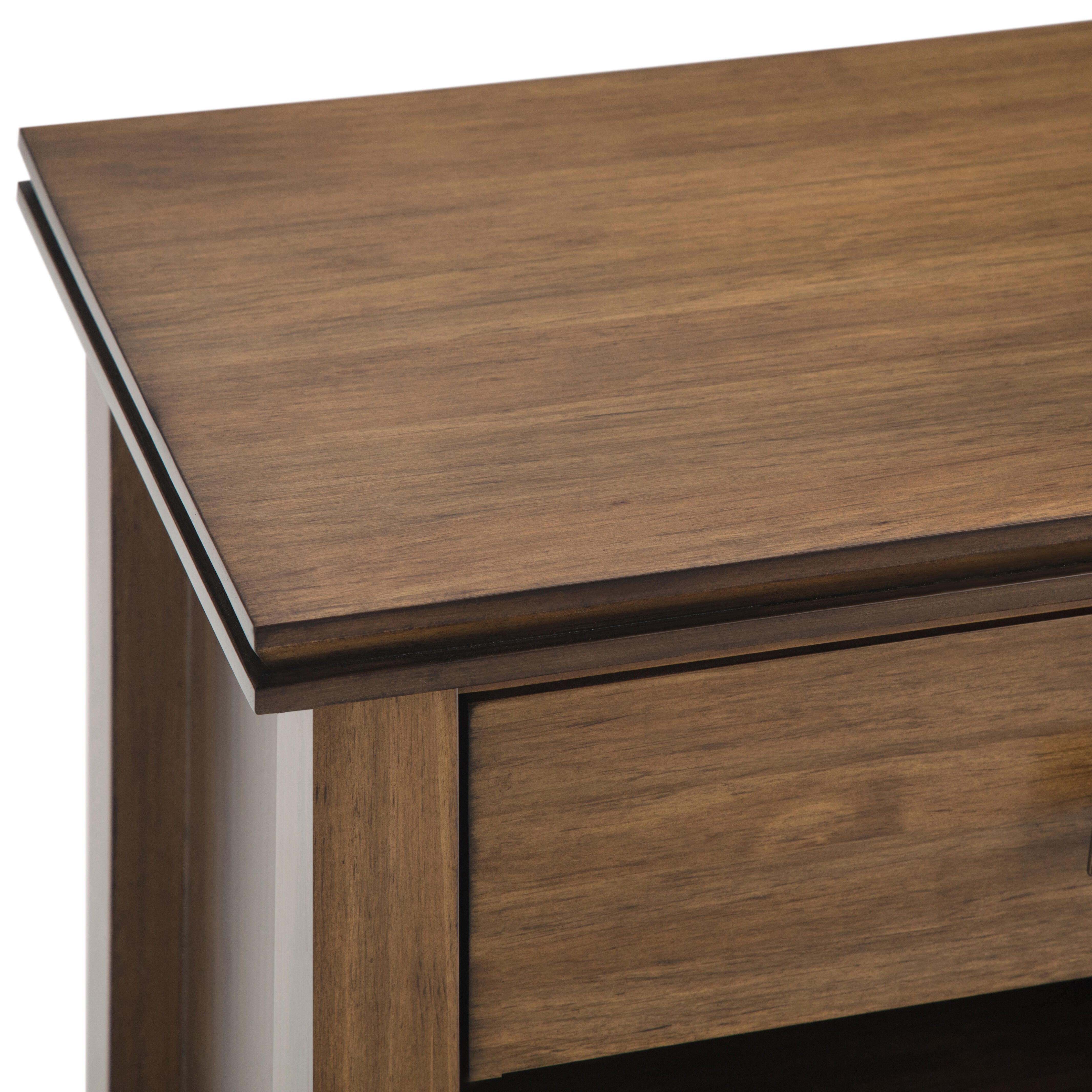 Simpli Home Artisan 24" 1 Drawer Nightstand, Rustic Natural Aged Brown, large