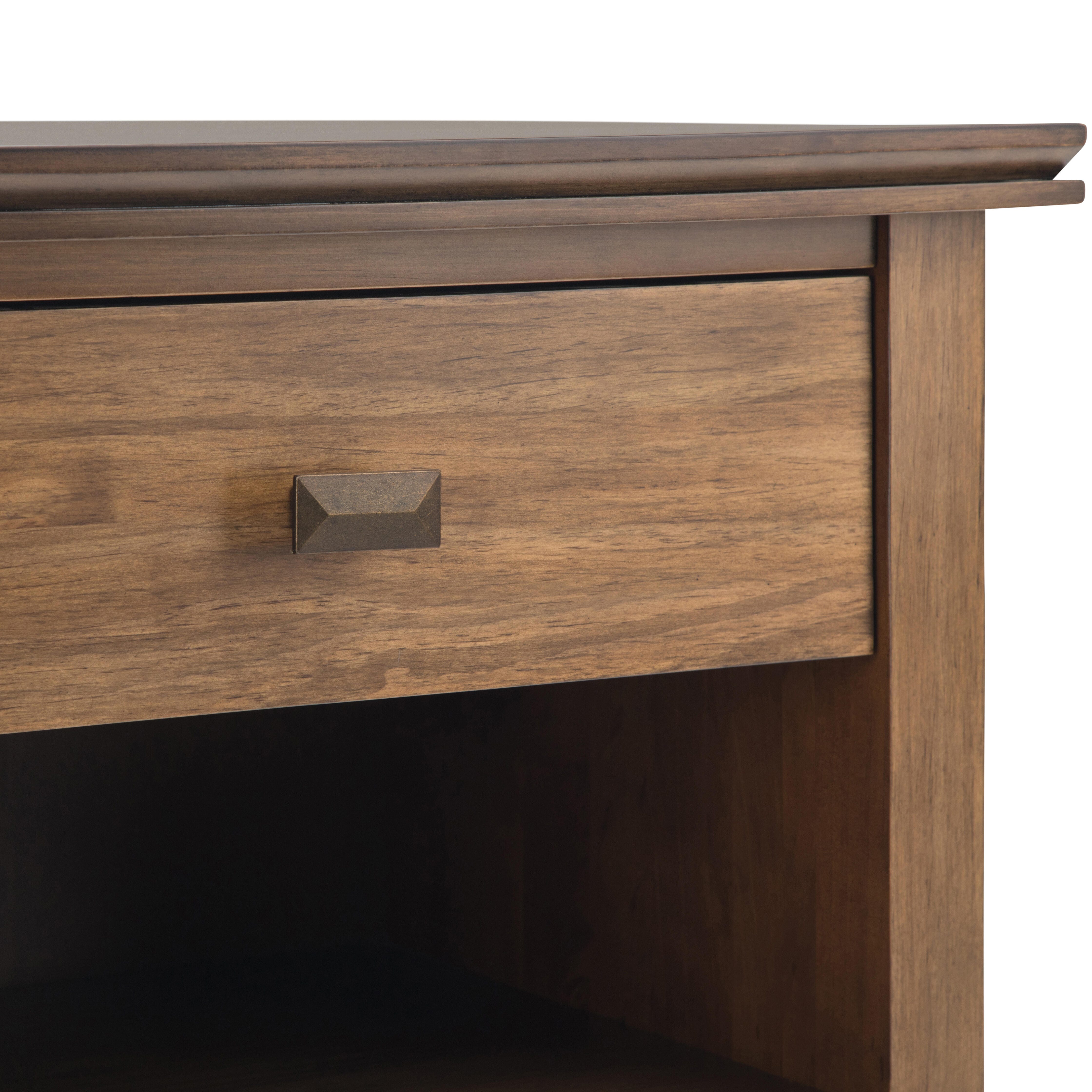 Simpli Home Artisan 24" 1 Drawer Nightstand, Rustic Natural Aged Brown, large