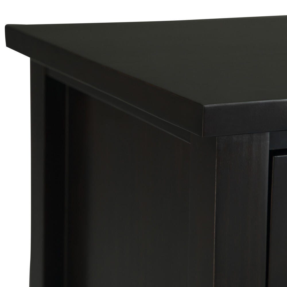 Simpli Home Rustic Nightstand, Brown/Beige, large