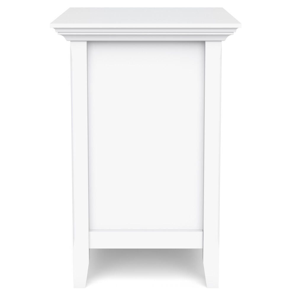 Simpli Home Transitional Nightstand, White, large
