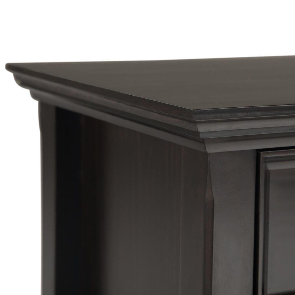 Simpli Home Traditional Nightstand, Brown/Beige, large