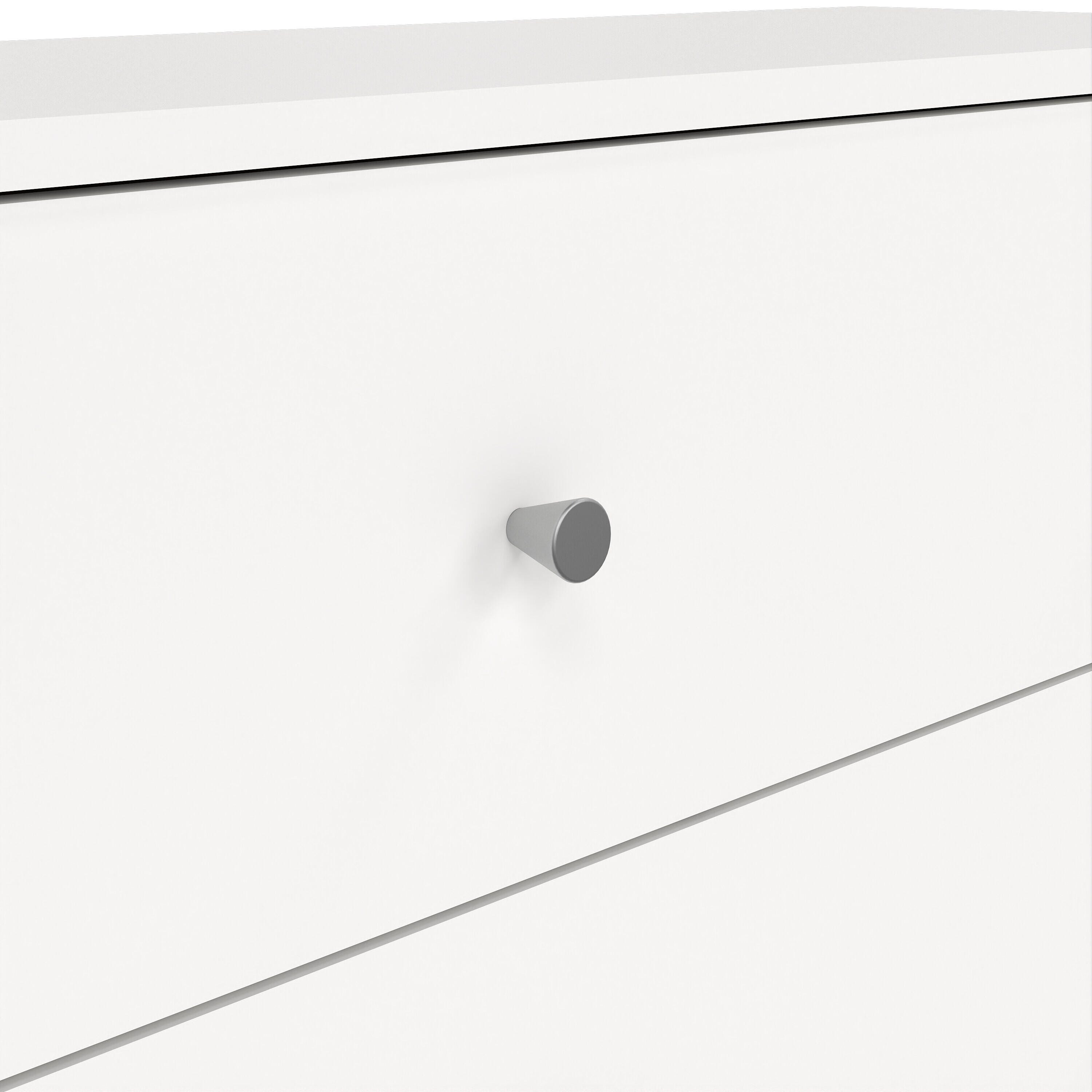 Tvilum Portland 3 Drawer Chest of Drawers, White, large