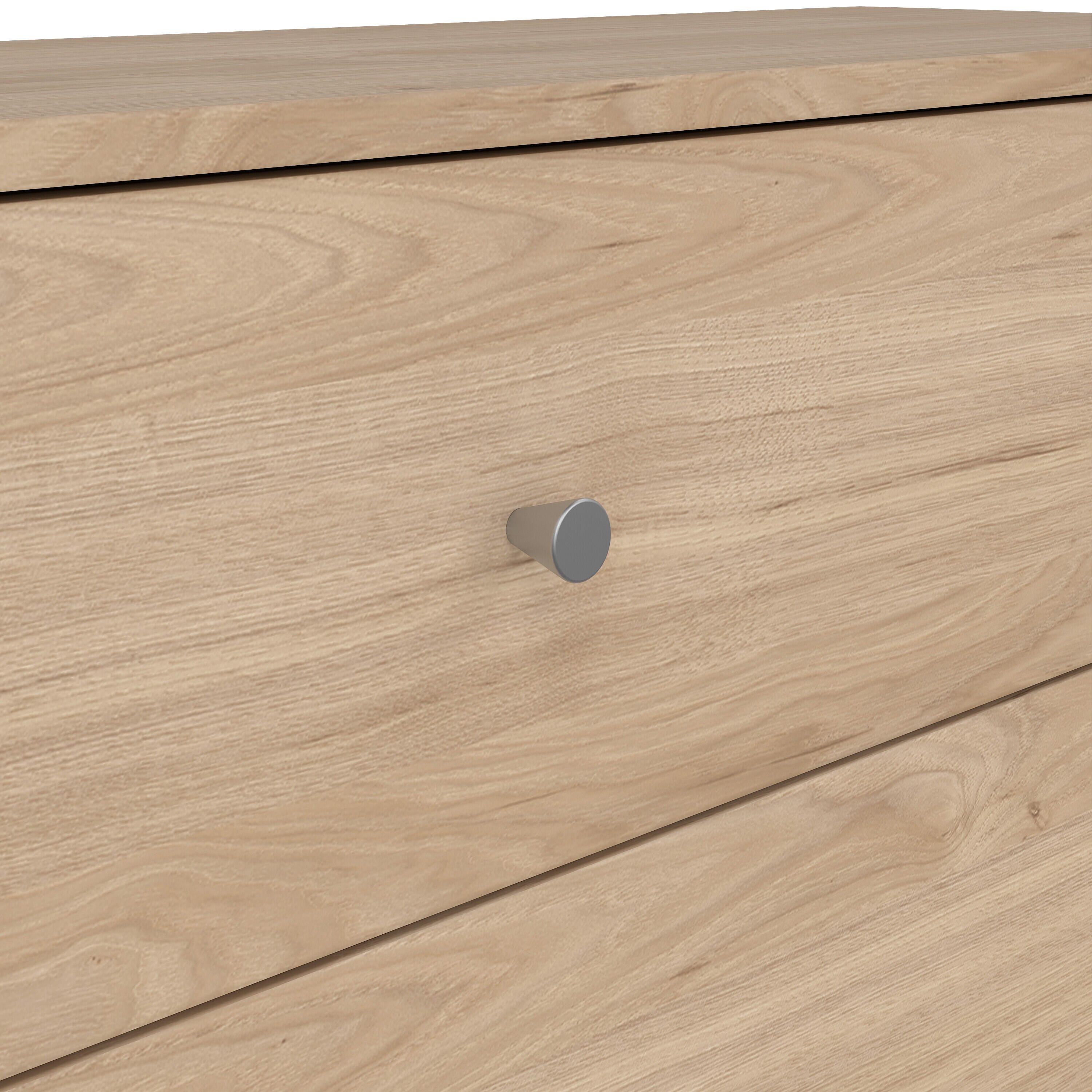 Tvilum Portland 3 Drawer Chest of Drawers, Jackson Hickory, large