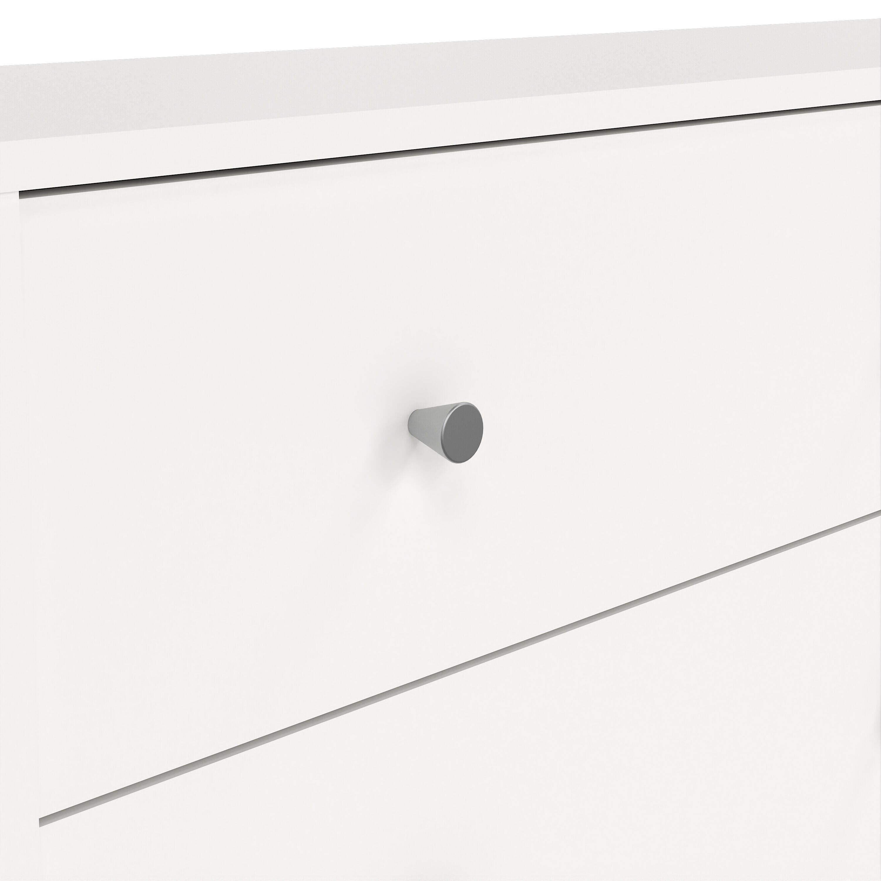 Tvilum Portland 56" 6 Drawer Double Dresser, White, large