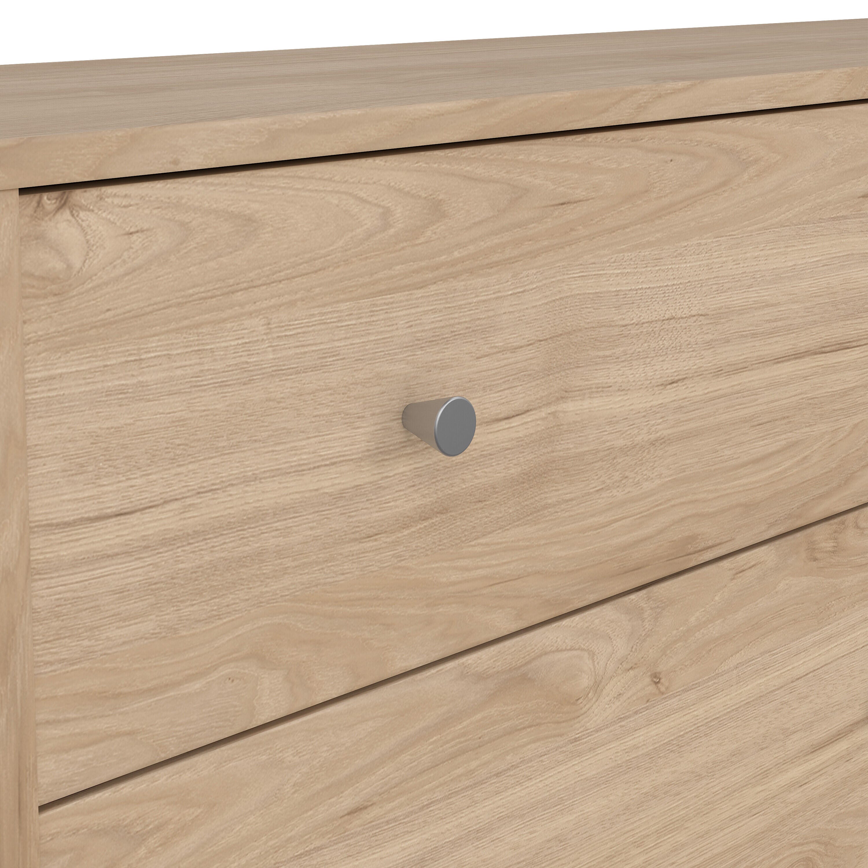 Tvilum Portland 56" 6 Drawer Double Dresser, Jackson Hickory, large