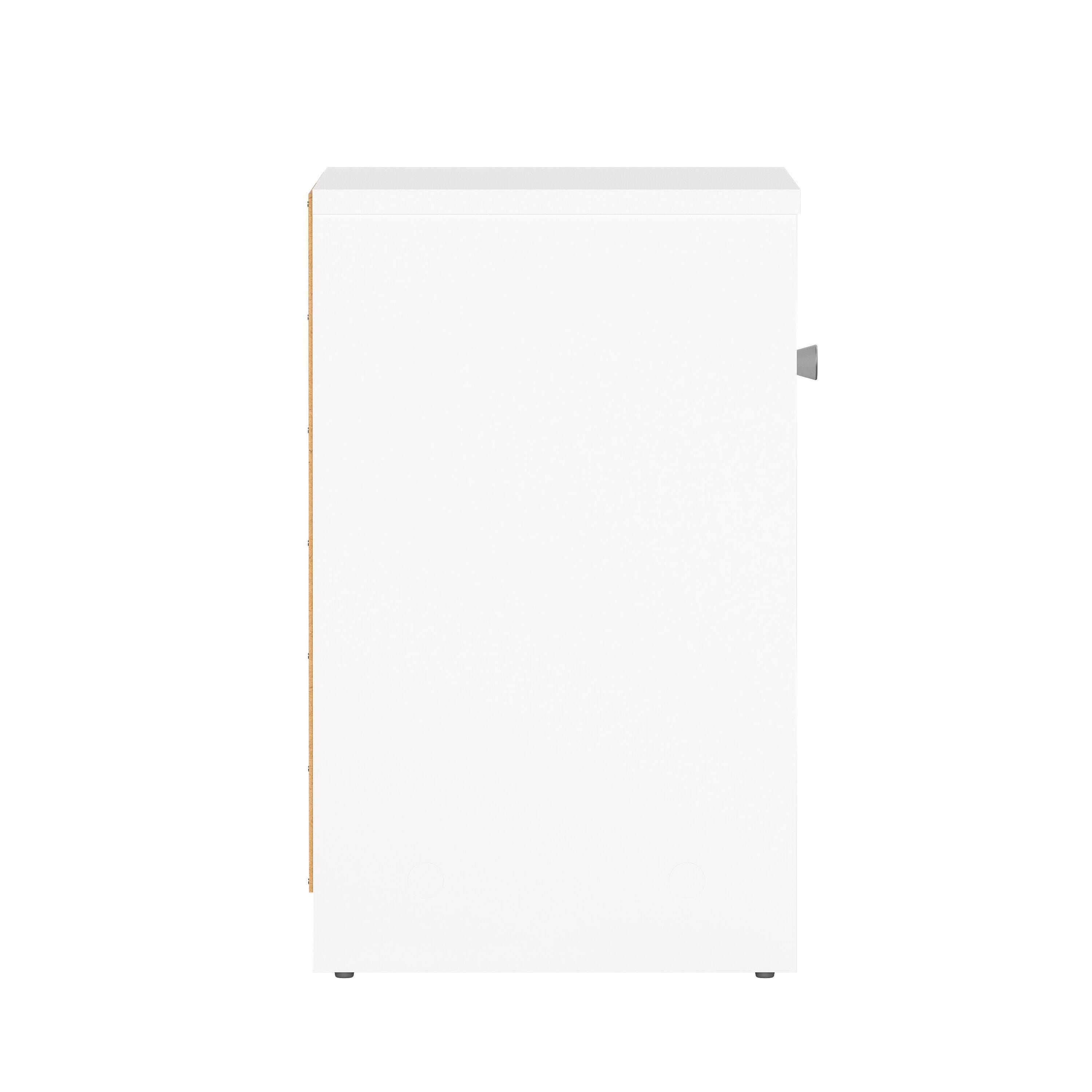 Tvilum Portland 15" 1 Drawer Nightstand, White, large