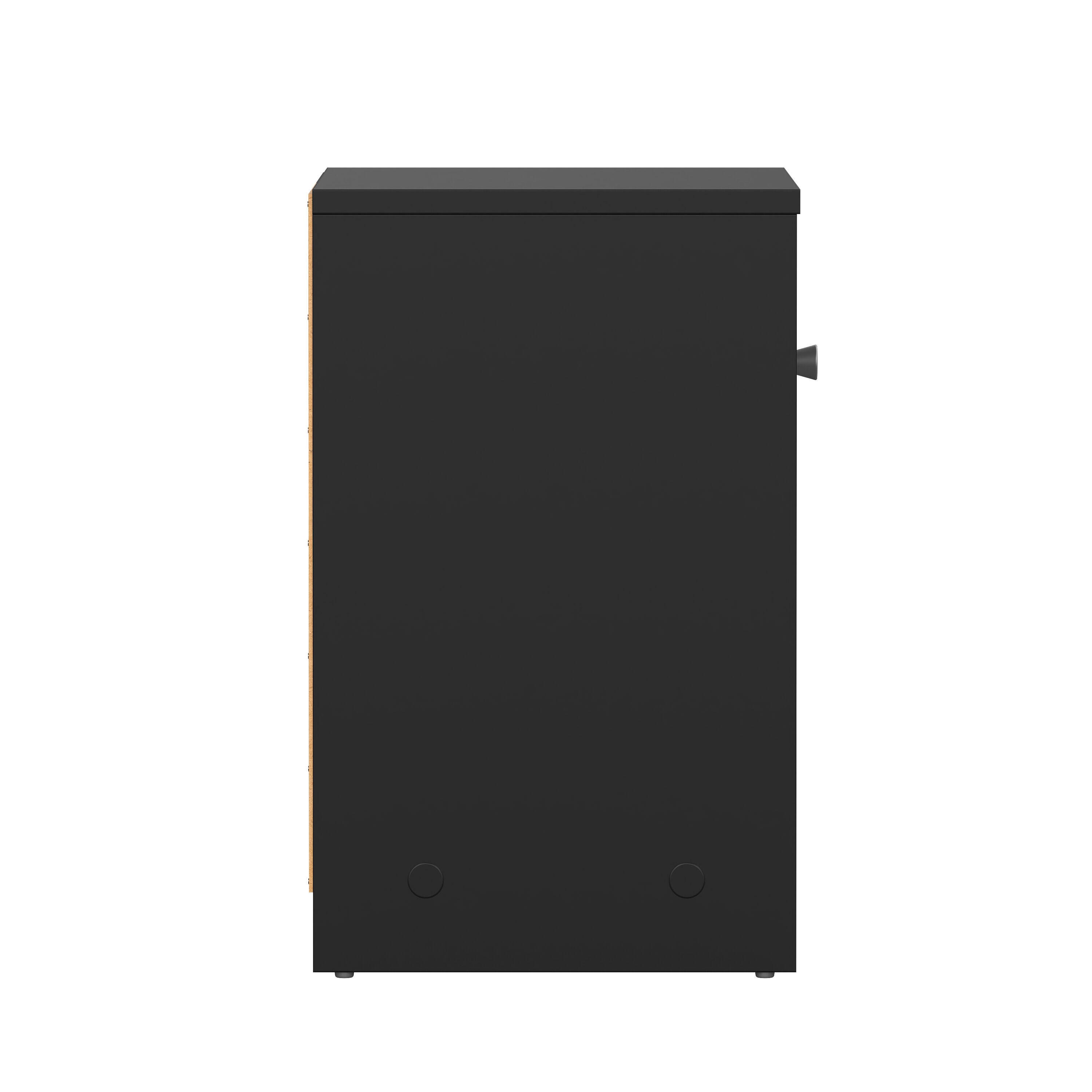 Tvilum Portland 15" 1 Drawer Nightstand, Black, large