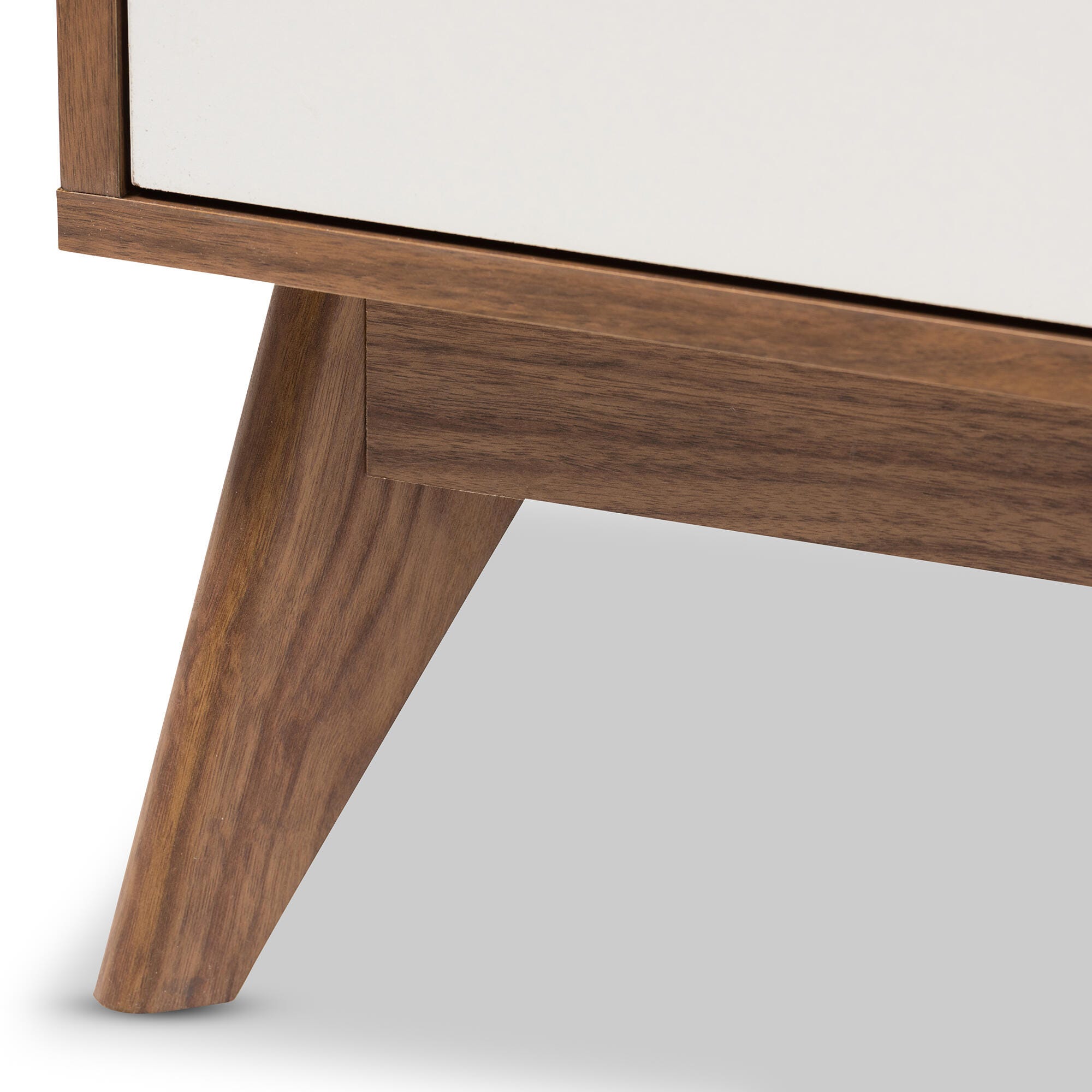 Brighton Midcentury Modern 3 Drawer Nightstand, , large