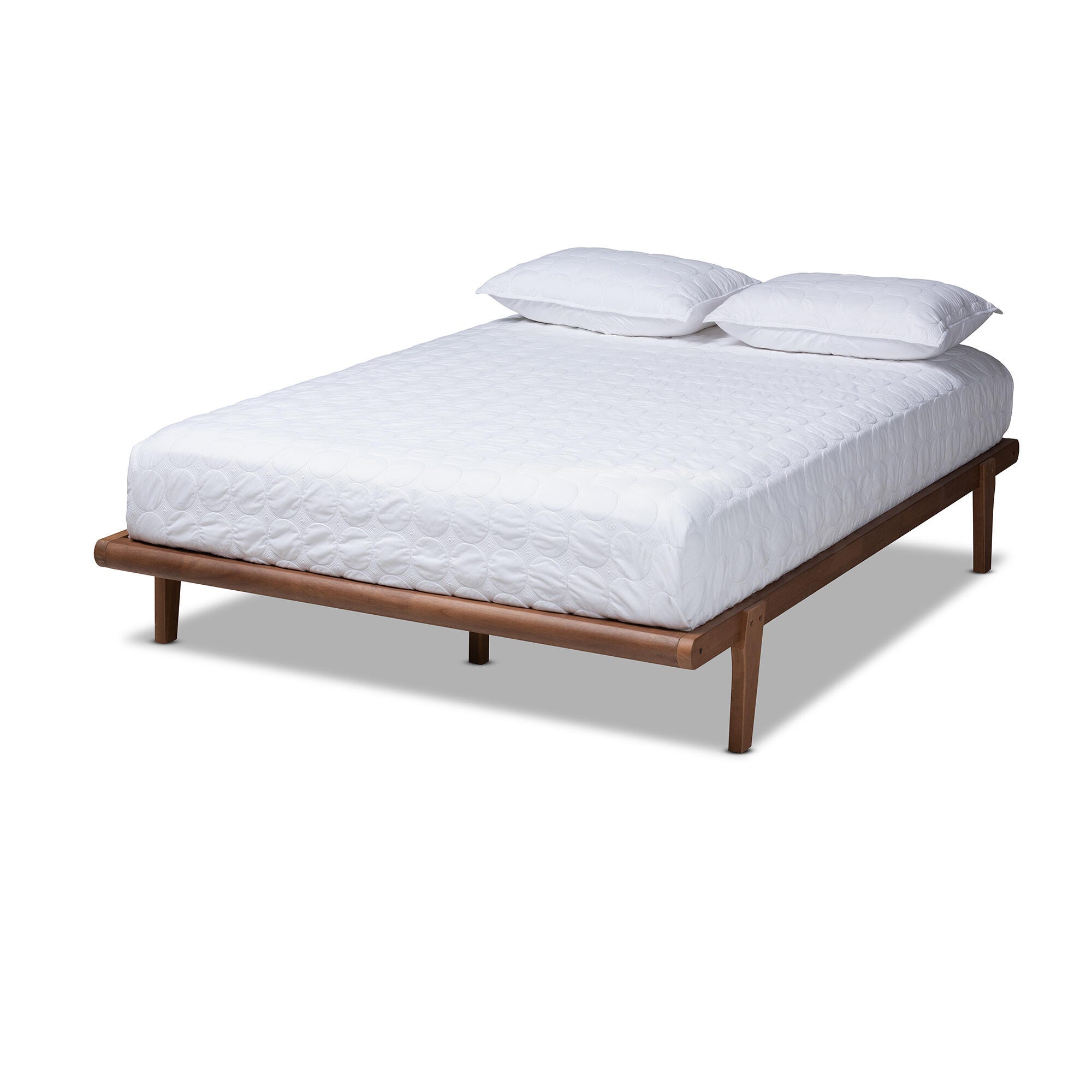 Kaia Queen Midcentury Modern Platform Bed, , large