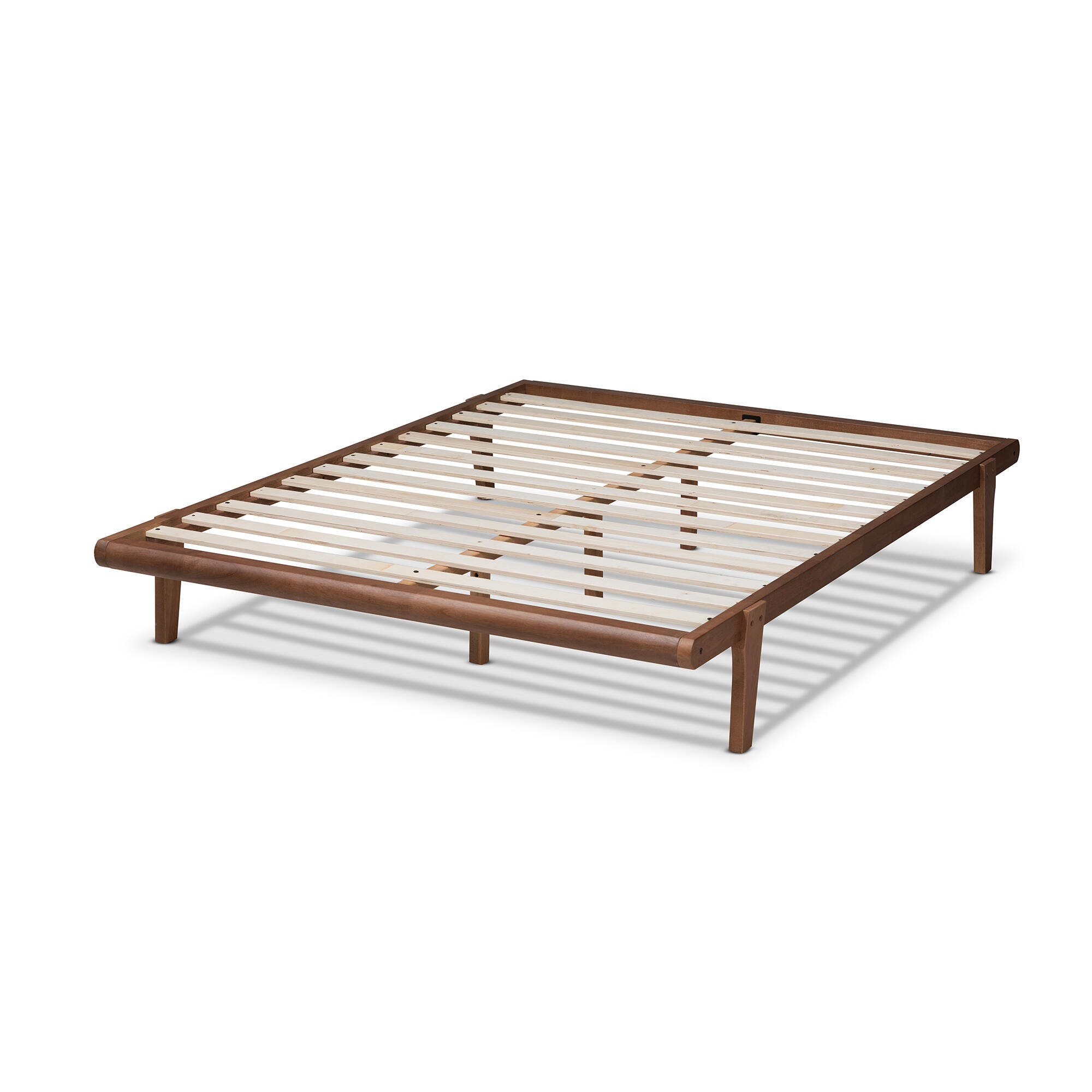 Kaia Queen Midcentury Modern Platform Bed, , large